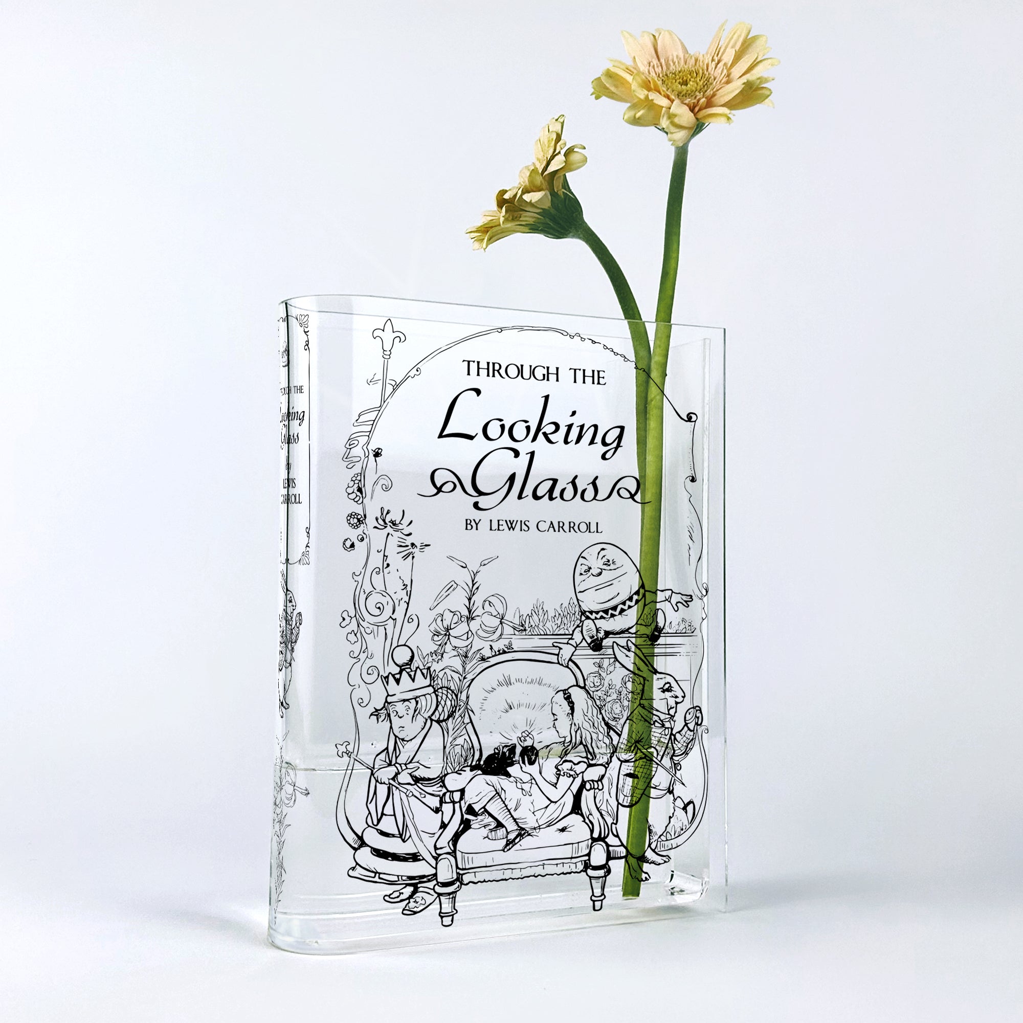 Through the Looking-Glass Acrylic Book Vase