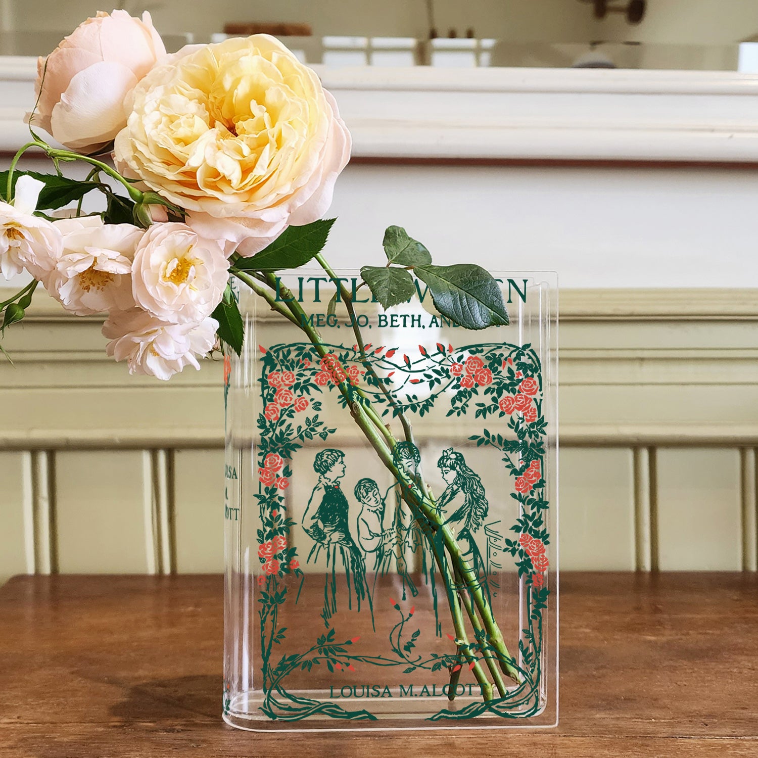 Little Women Acrylic Book Vase