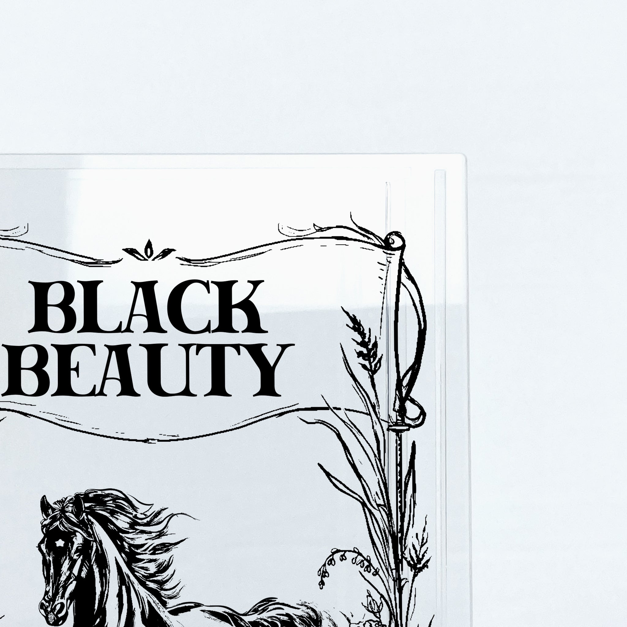 Black Beauty Acrylic Book Vase