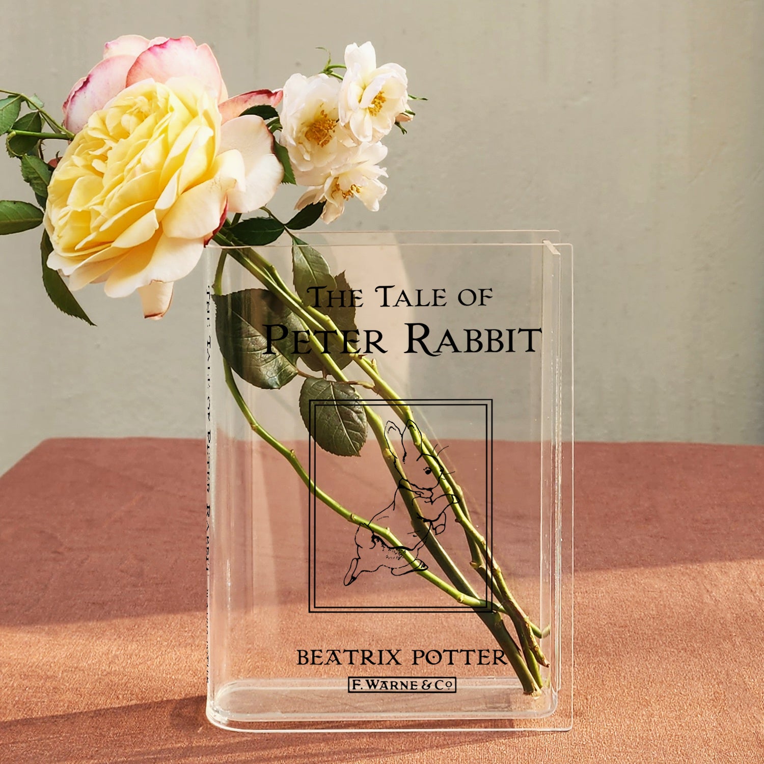 The Tale of Peter Rabbit Acrylic Book Vase