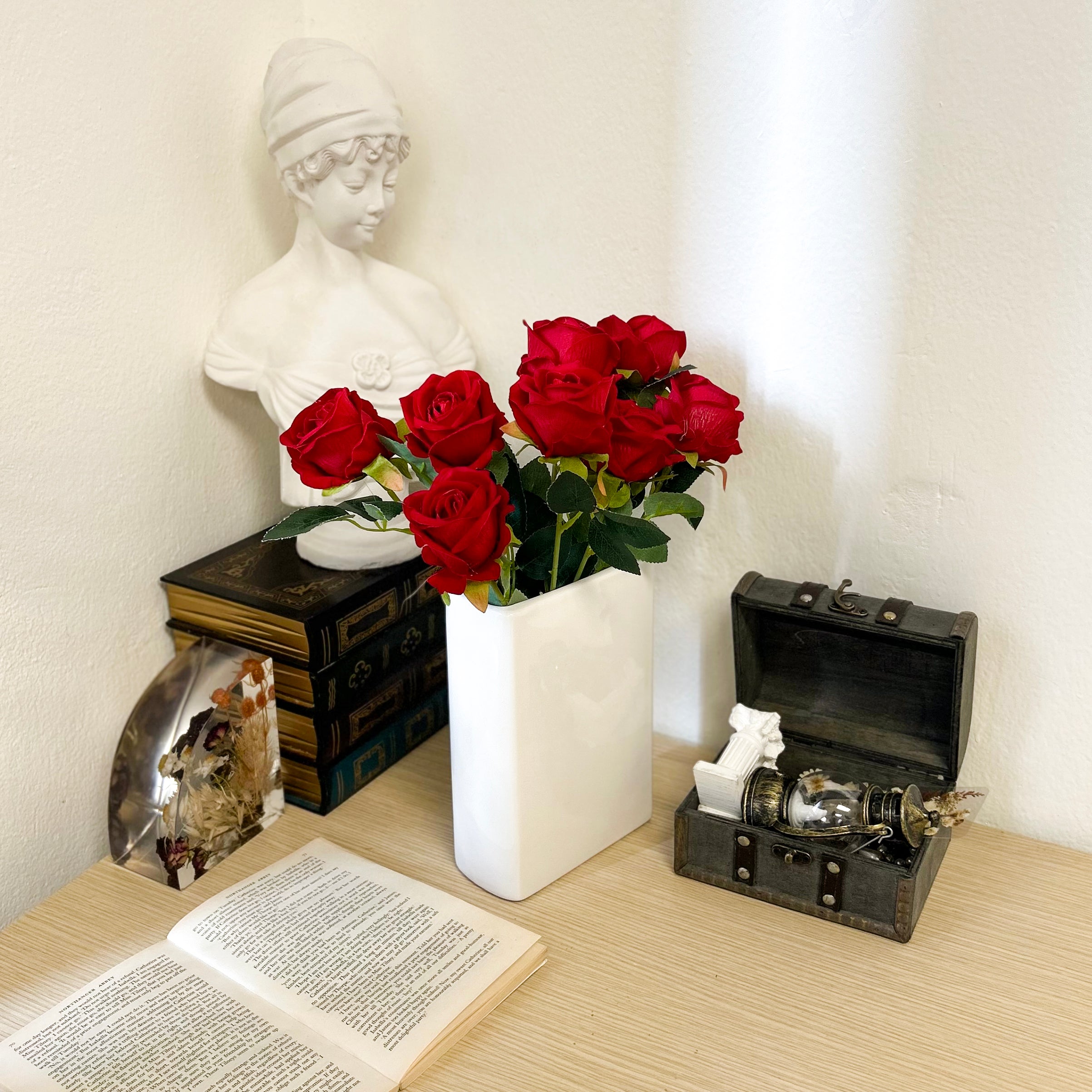 8PCS Artificial Roses