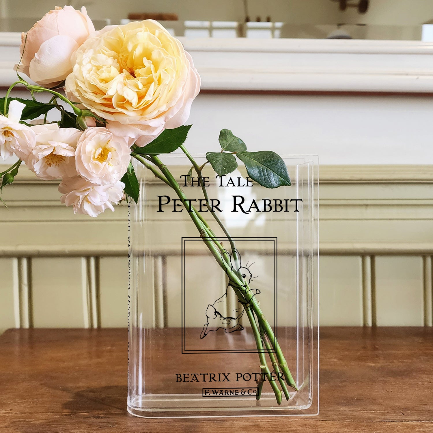The Tale of Peter Rabbit Acrylic Book Vase