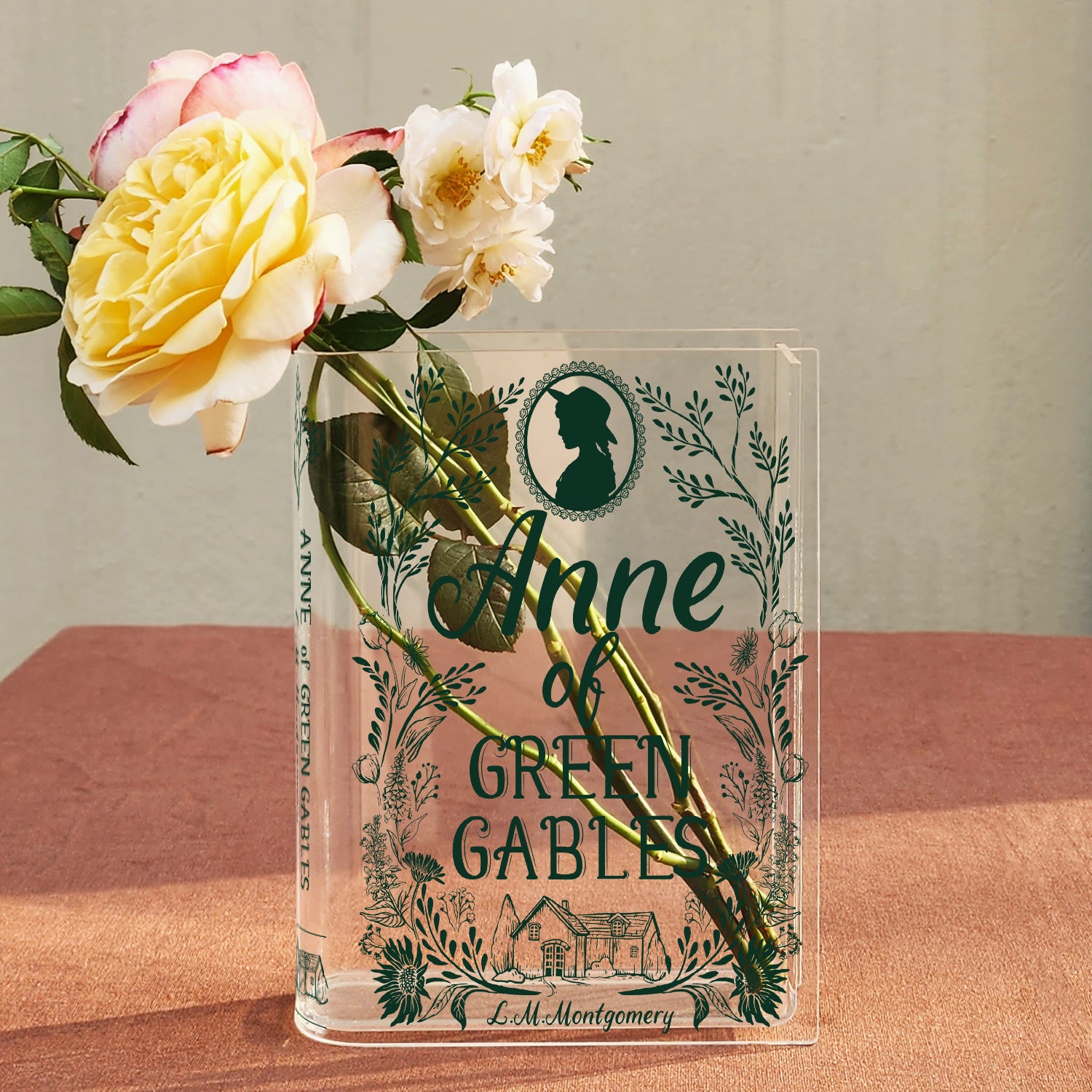 Anne of Green Gables Acrylic Book Vase - Green