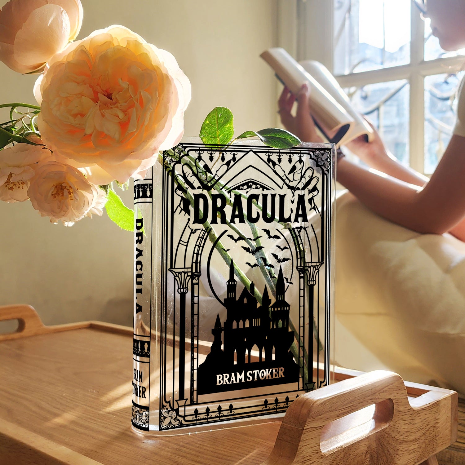 Dracula Acrylic Book Vase - Black