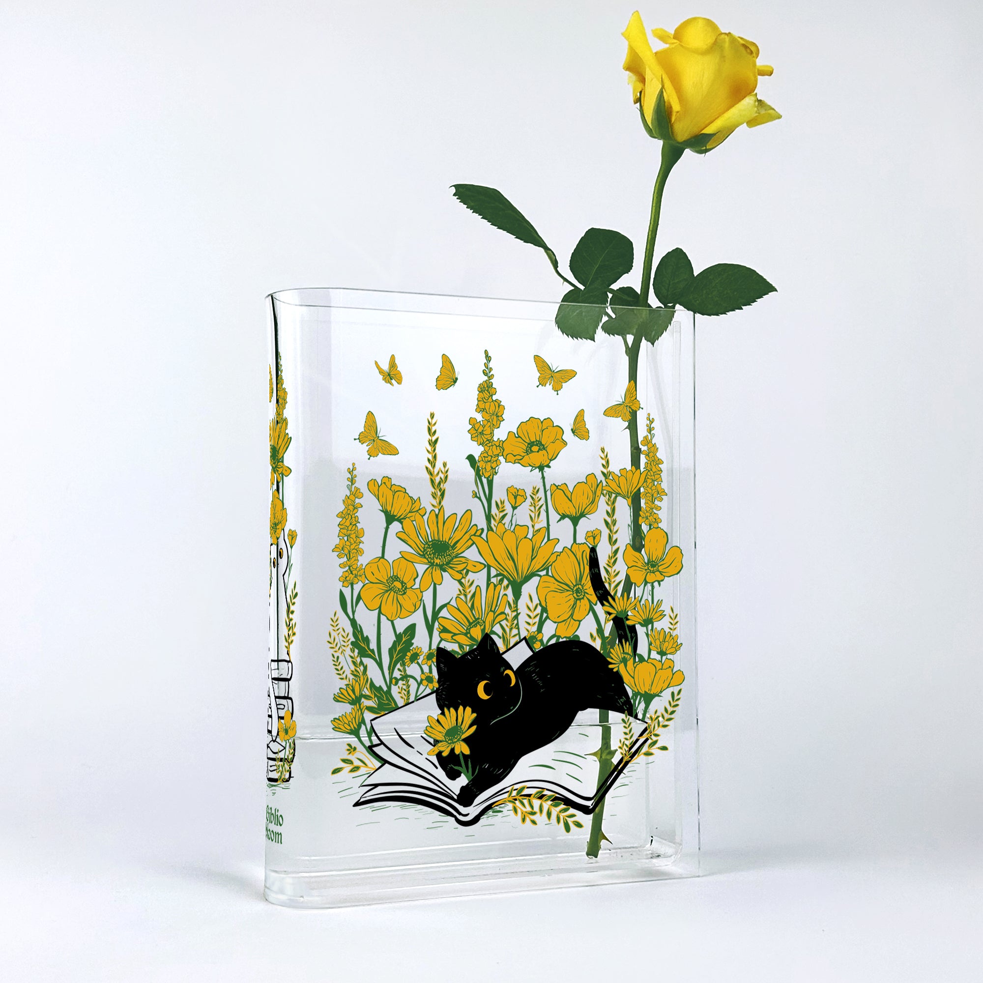 Cat Acrylic Book Vase