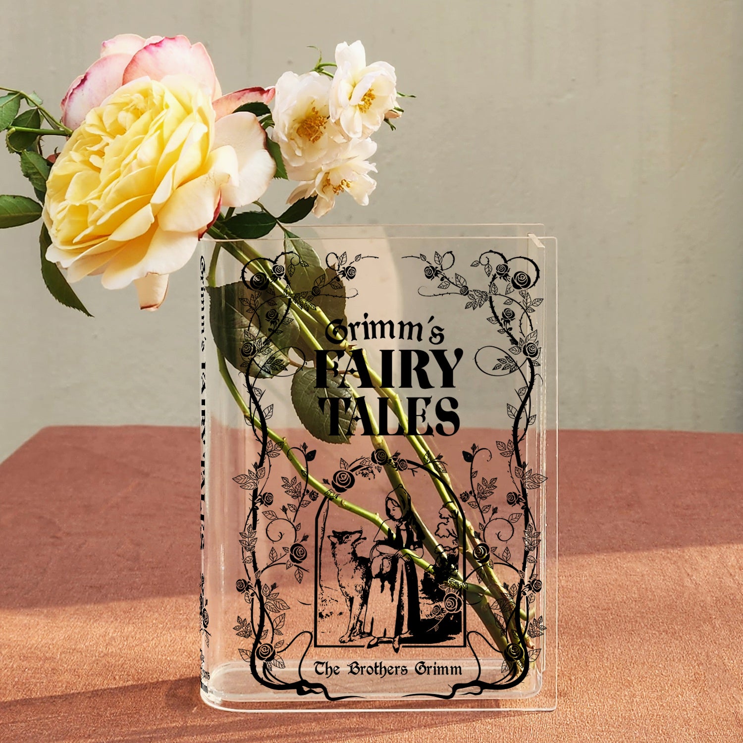 Grimms' Fairy Tales Acrylic Book Vase