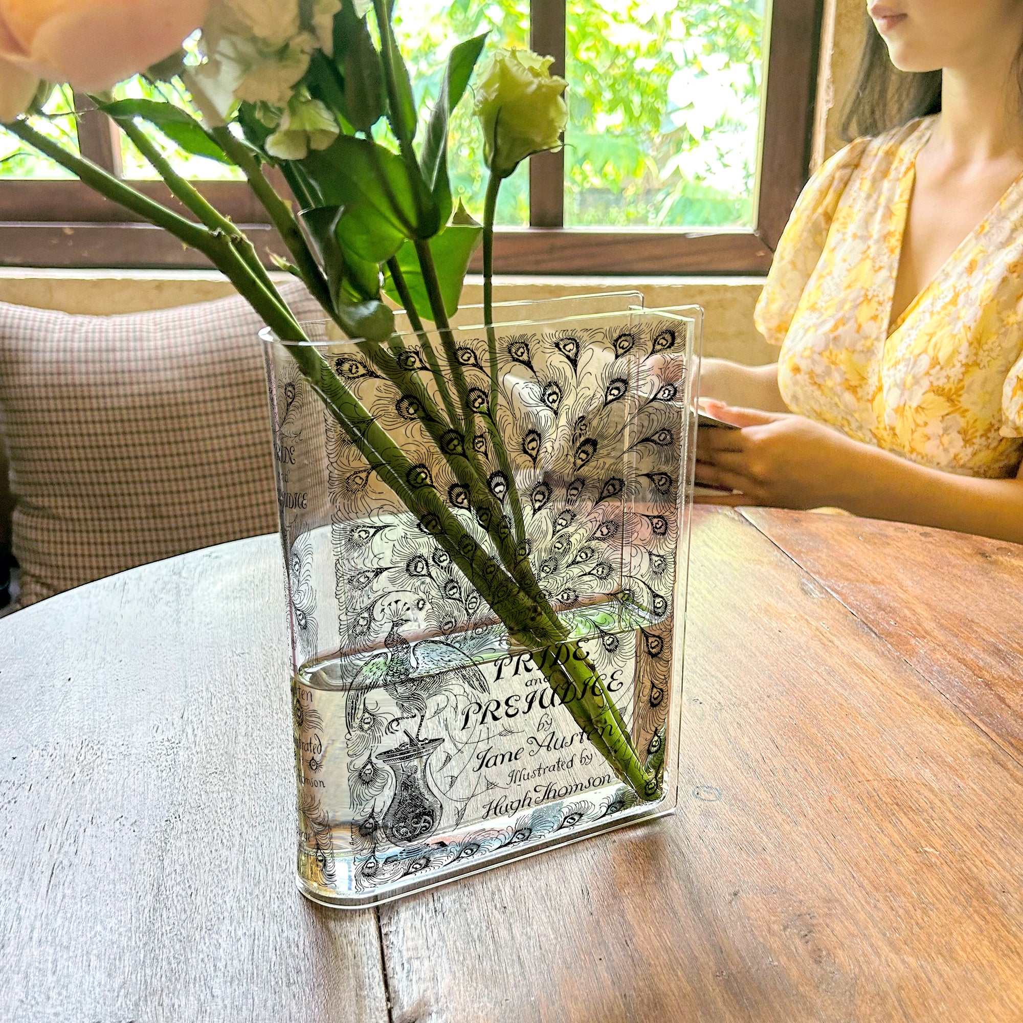 Pride and Prejudice Acrylic Book Vase