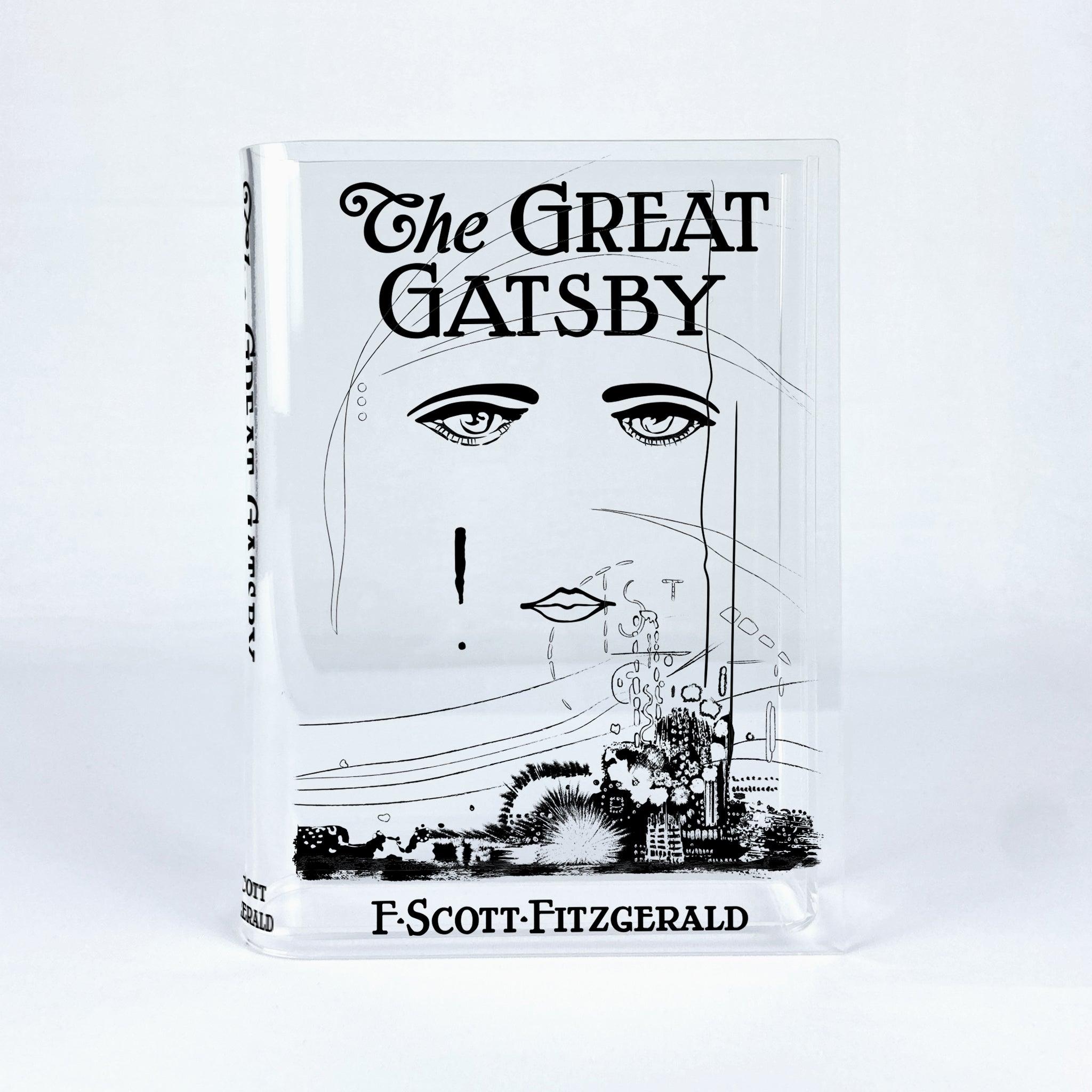 The Great Gatsby Acrylic Book Vase - Black