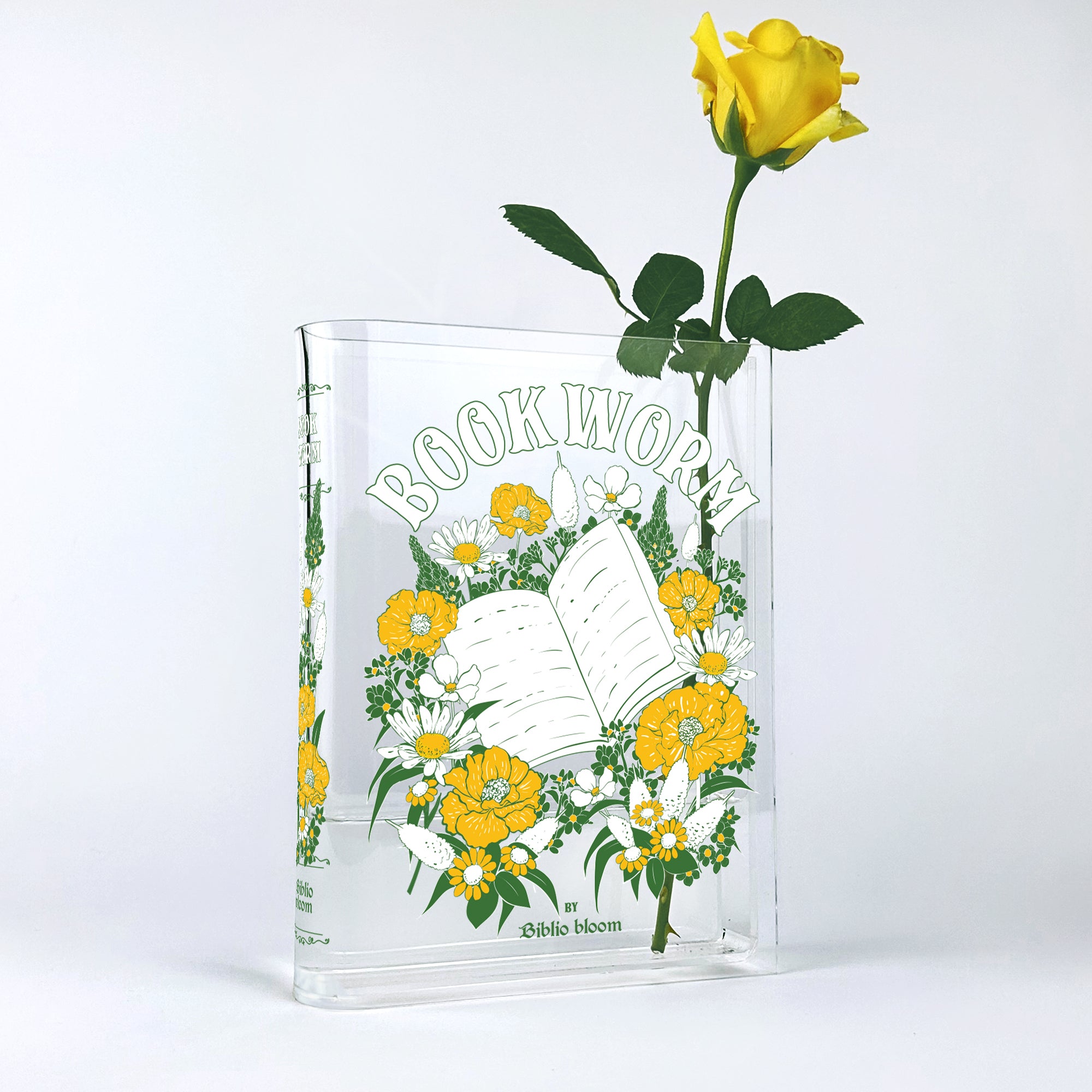 Bookworm Acrylic Book Vase