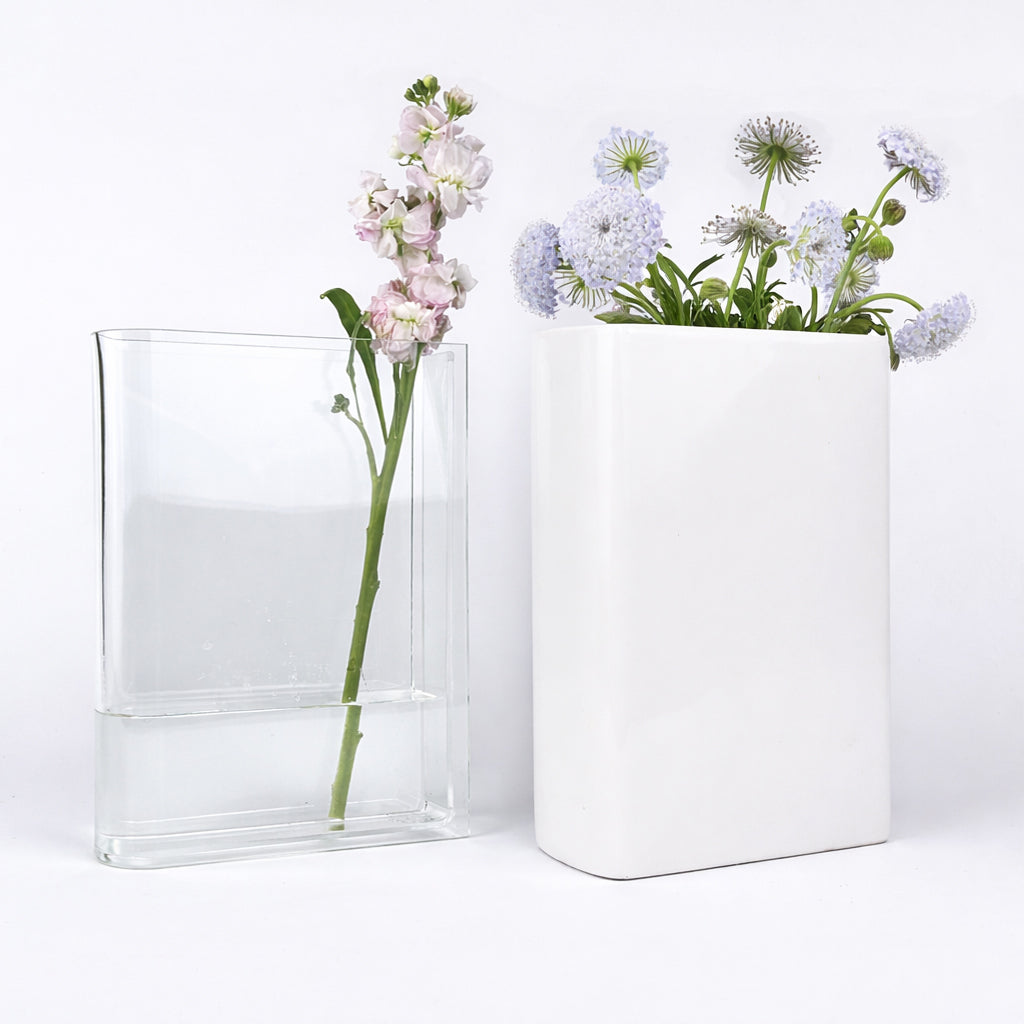 Acrylic Duo + Large Ceramic Vase