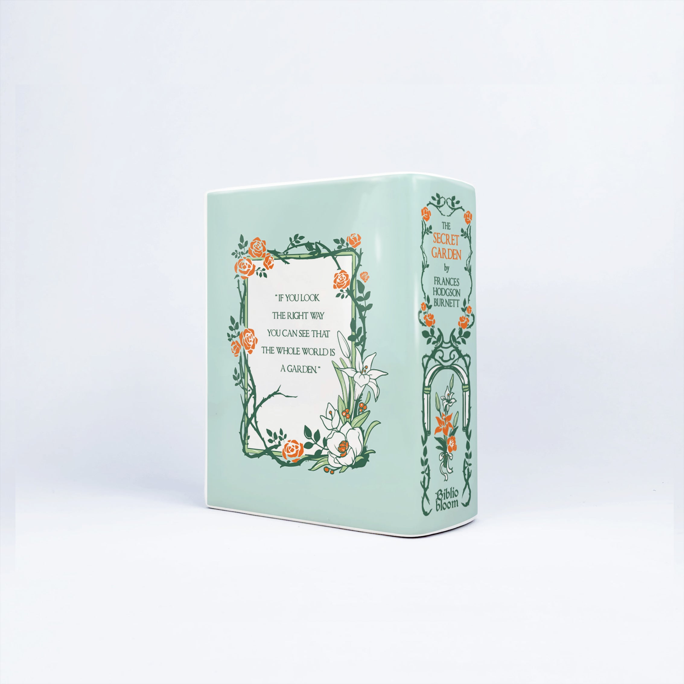 The Secret Garden Ceramic Book Vase - Small