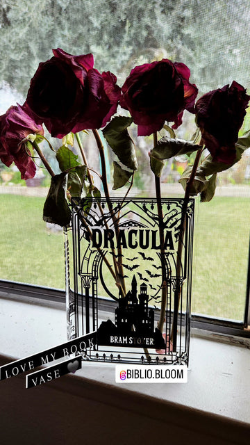 Dracula Acrylic Book Vase - II 082124 01