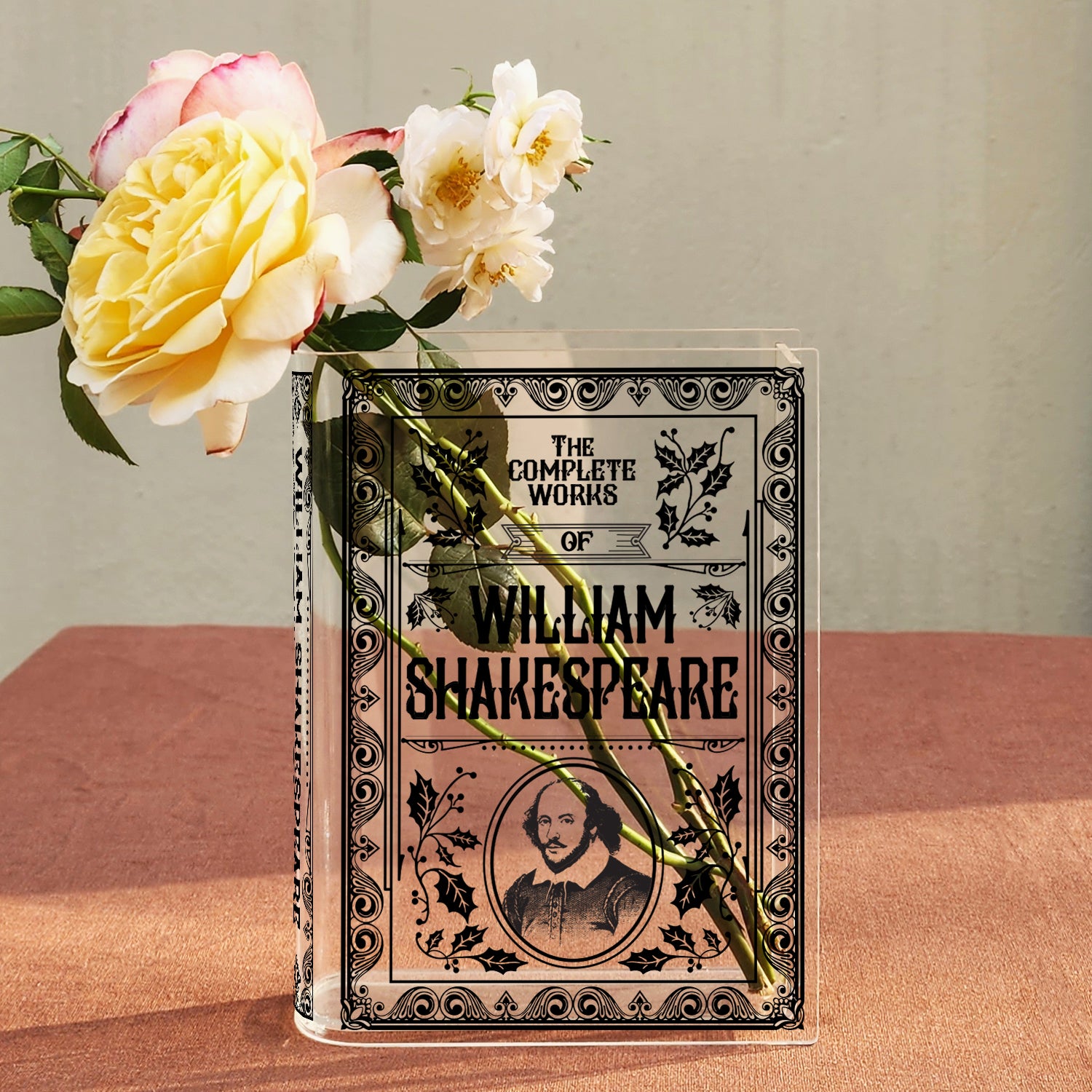 William Shakespeare Acrylic Book Vase