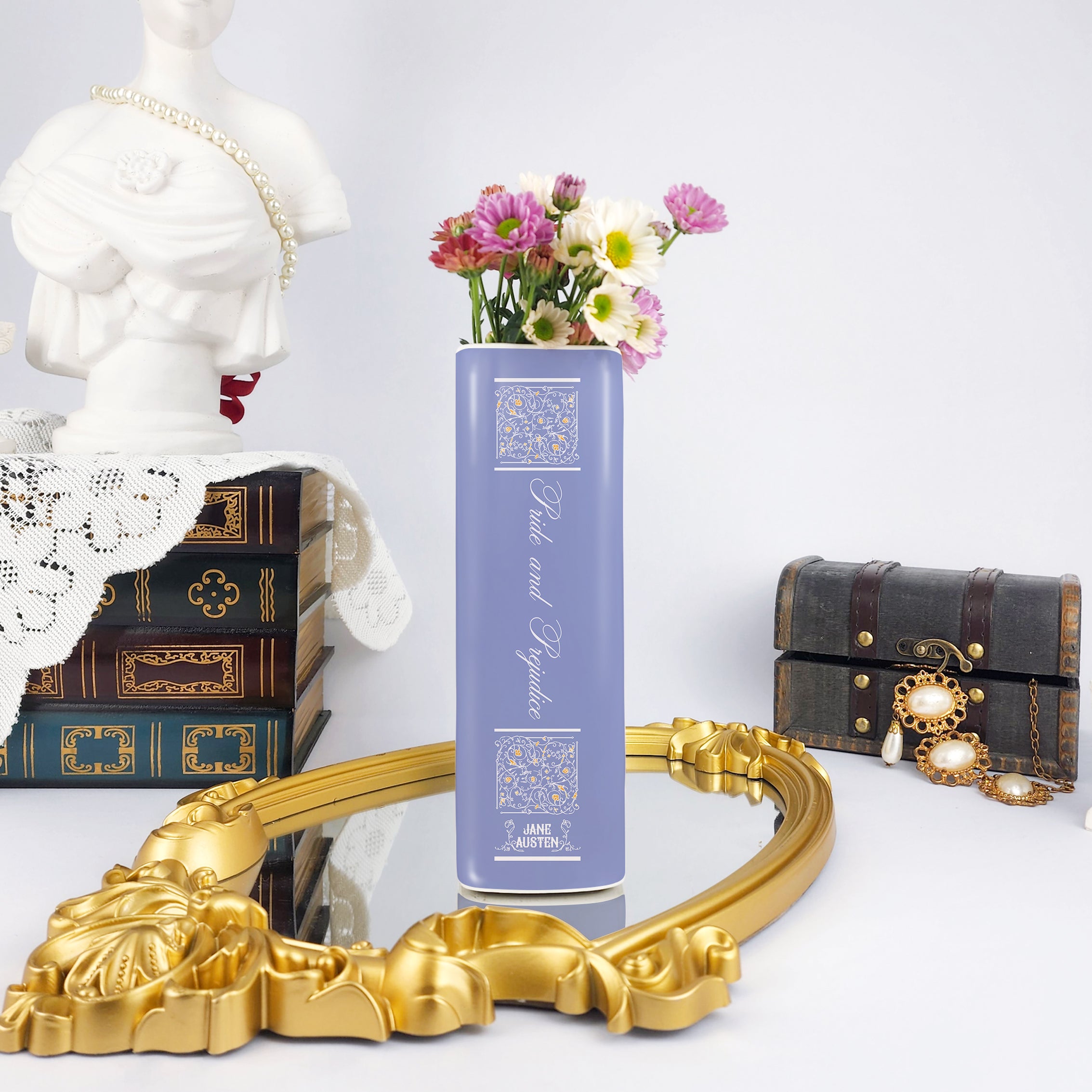 Pride and Prejudice Ceramic Book Vase - II - Large