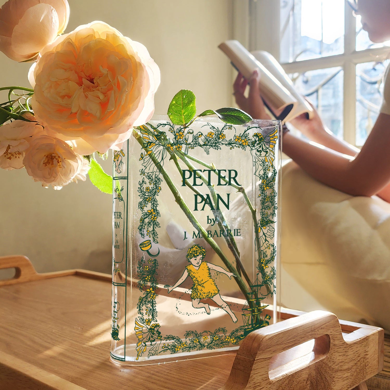 Peter Pan Acrylic Book Vase