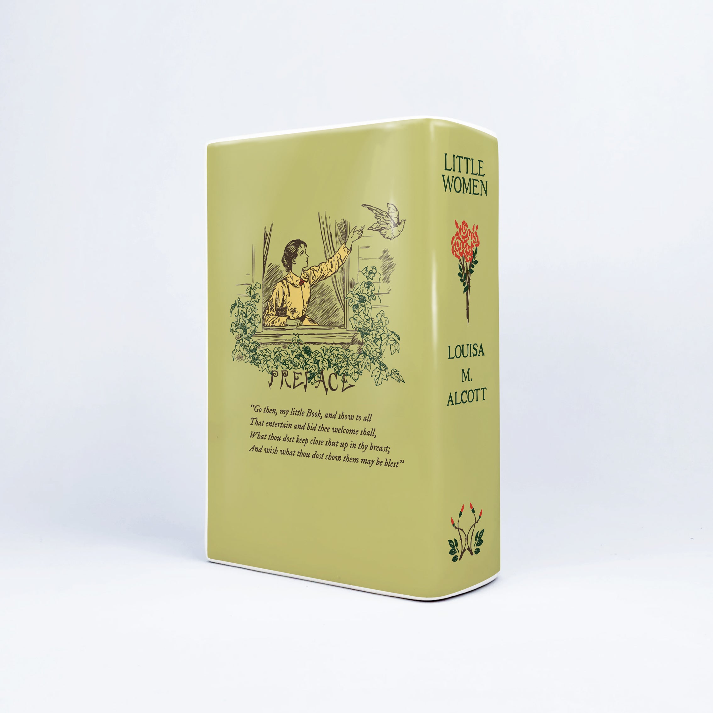 Little Women Ceramic Book Vase - Large