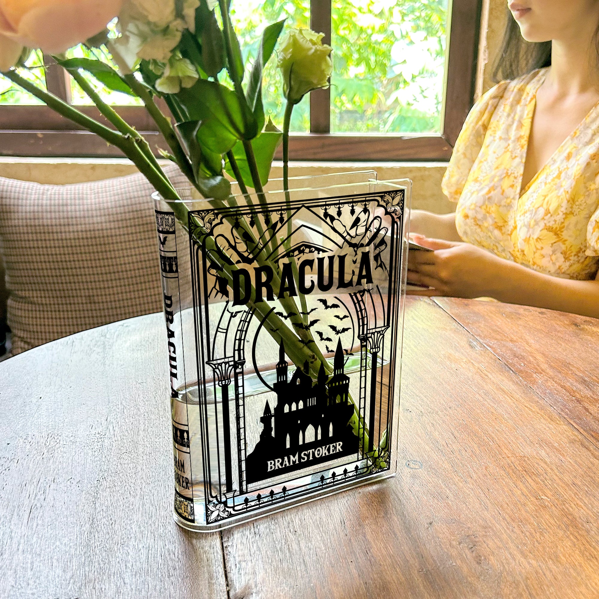 Dracula Acrylic Book Vase - Black