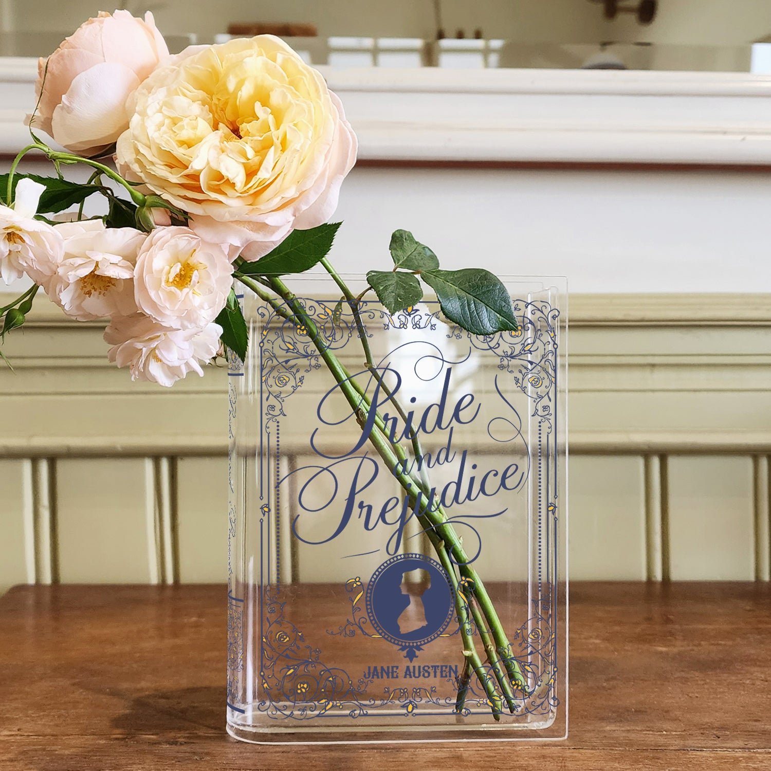 Pride and Prejudice Acrylic Book Vase - II - Colorful