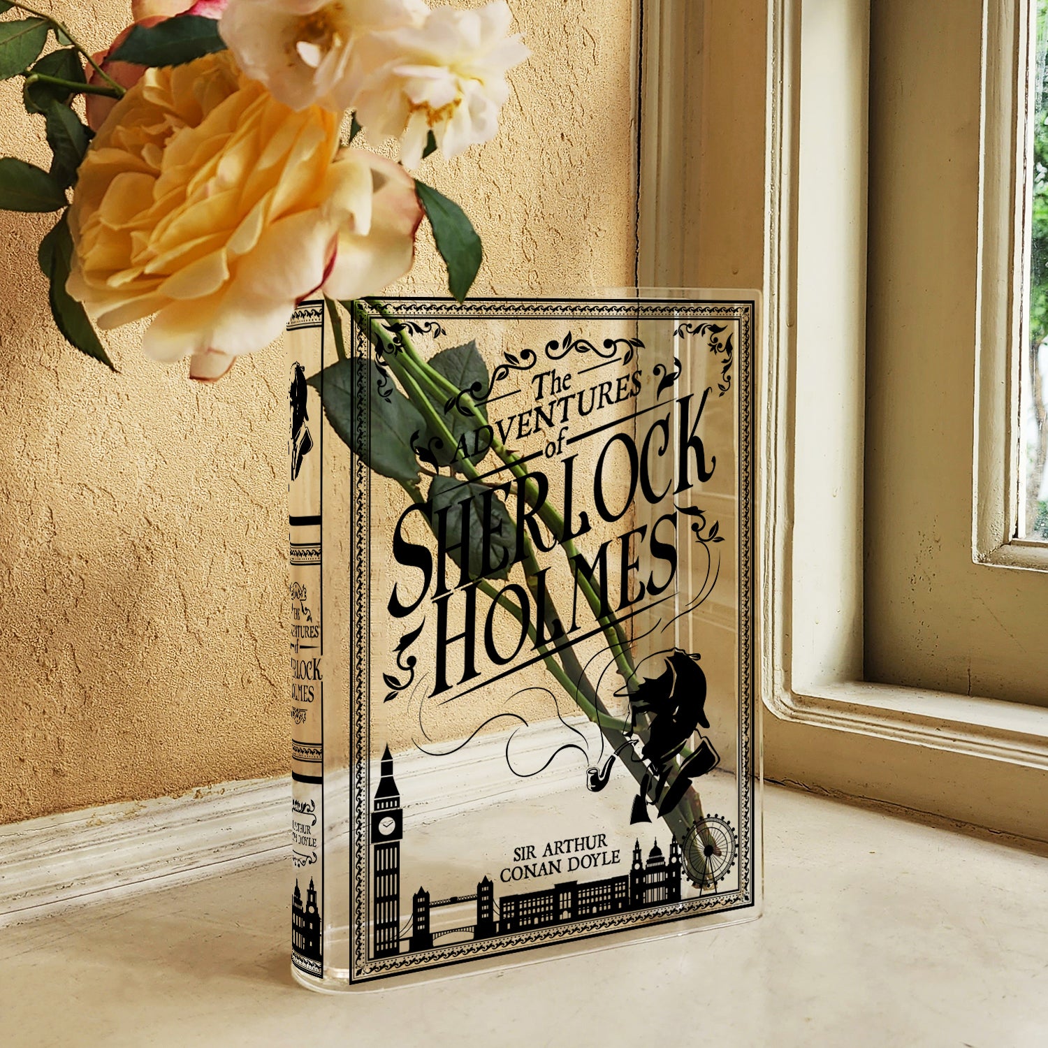 Sherlock Holmes Acrylic Book Vase