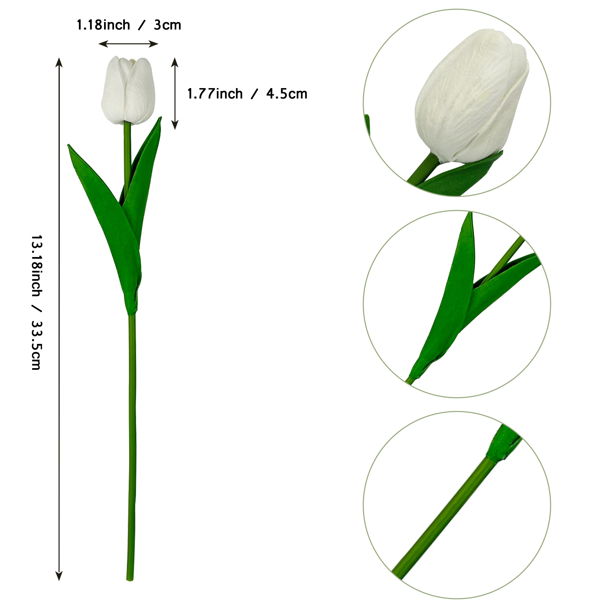 10PCS Artificial Tulips