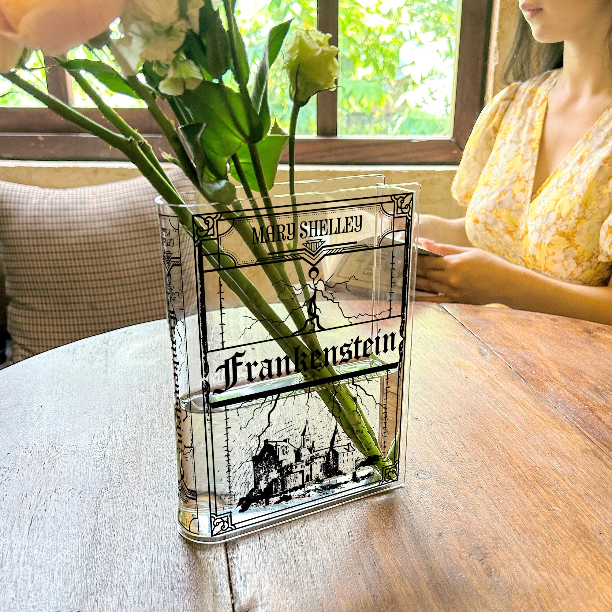 Frankenstein Acrylic Book Vase