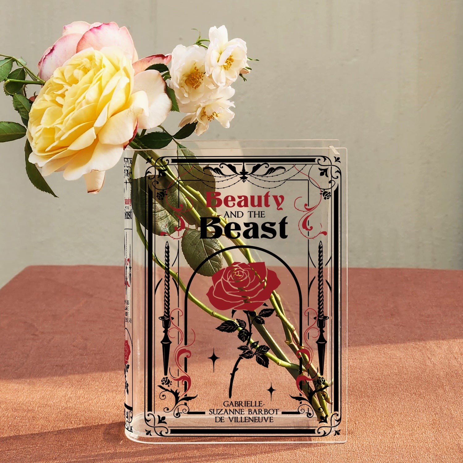 Beauty and the Beast Acrylic Book Vase - II