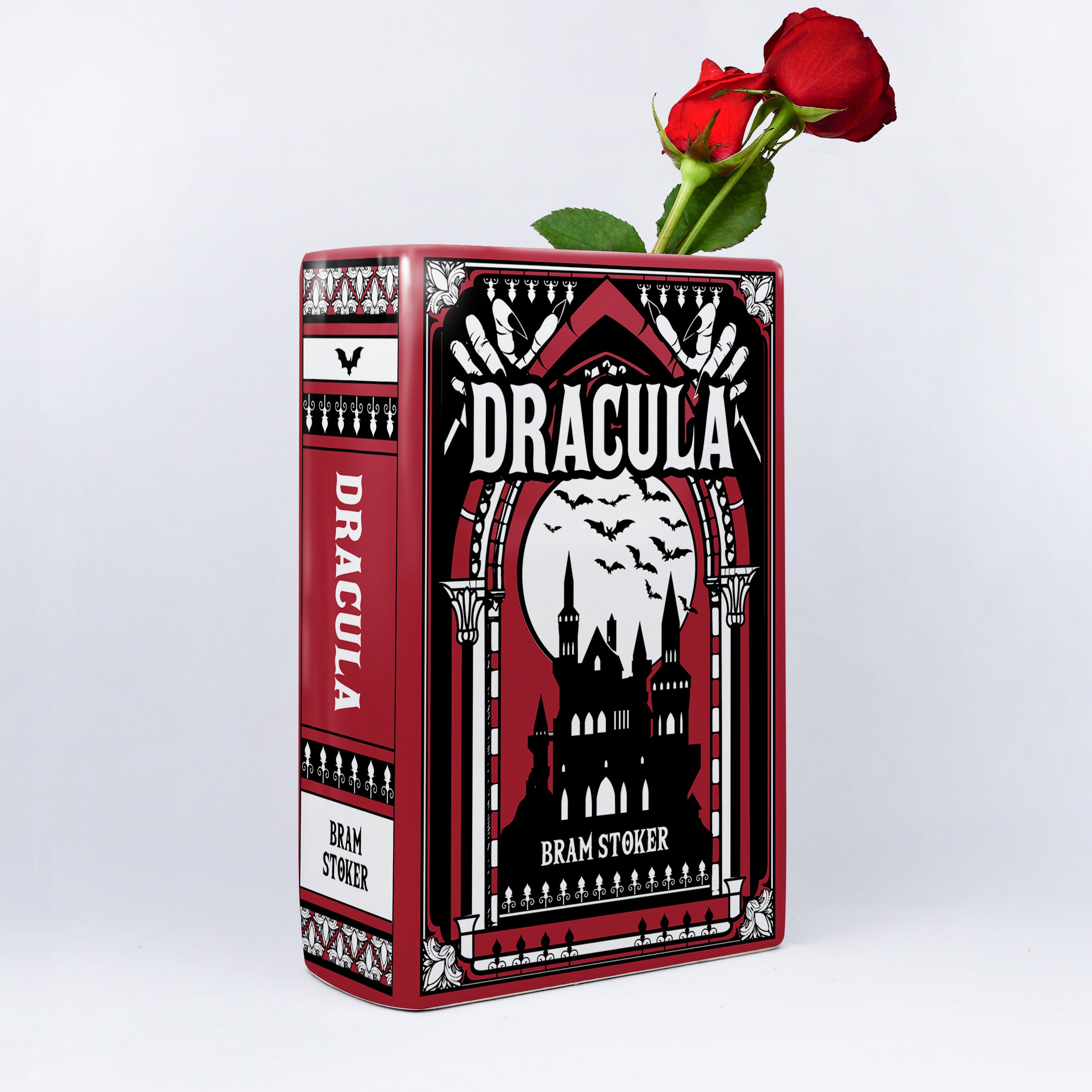 Dracula Ceramic Book Vase - Large