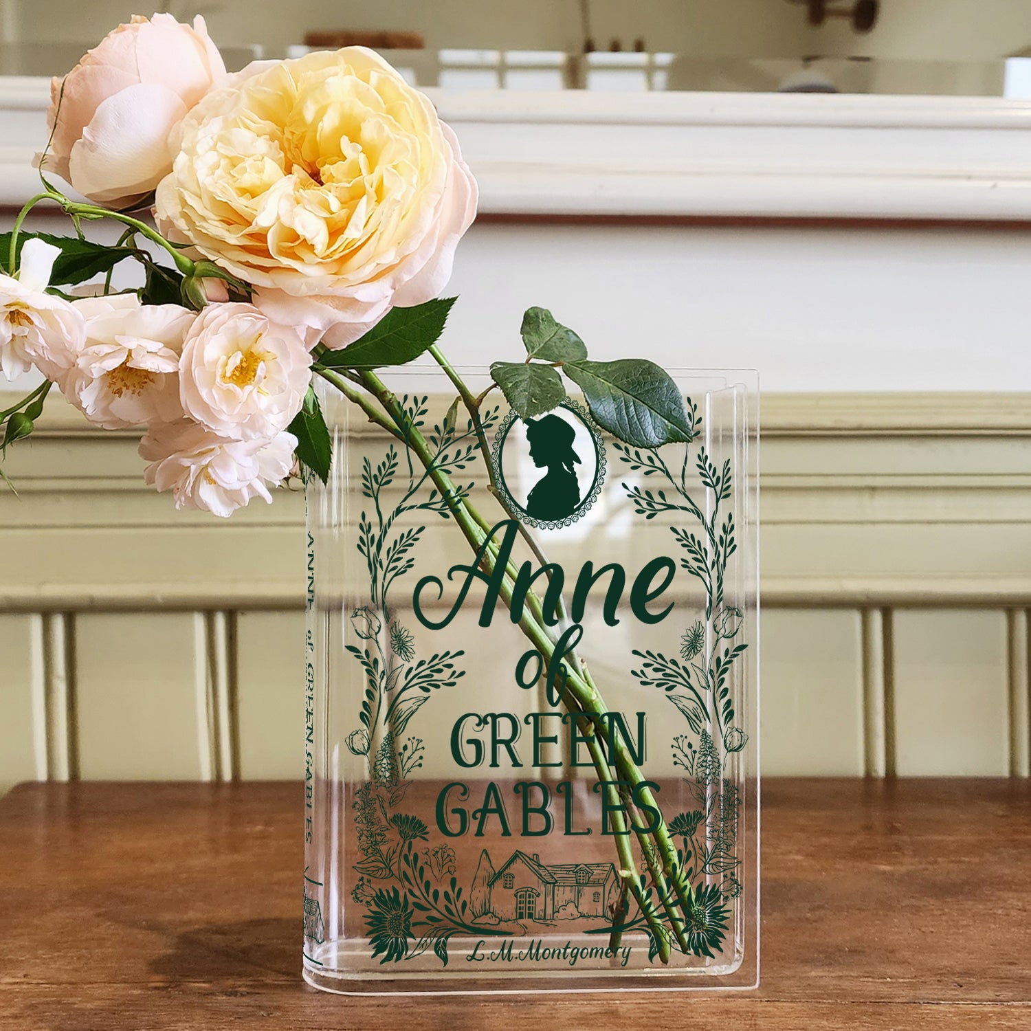 Anne of Green Gables Acrylic Book Vase - Green