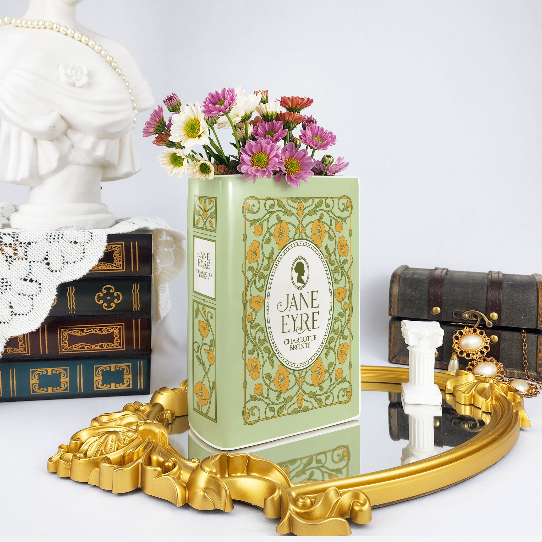 Jane Eyre Ceramic Book Vase - Large