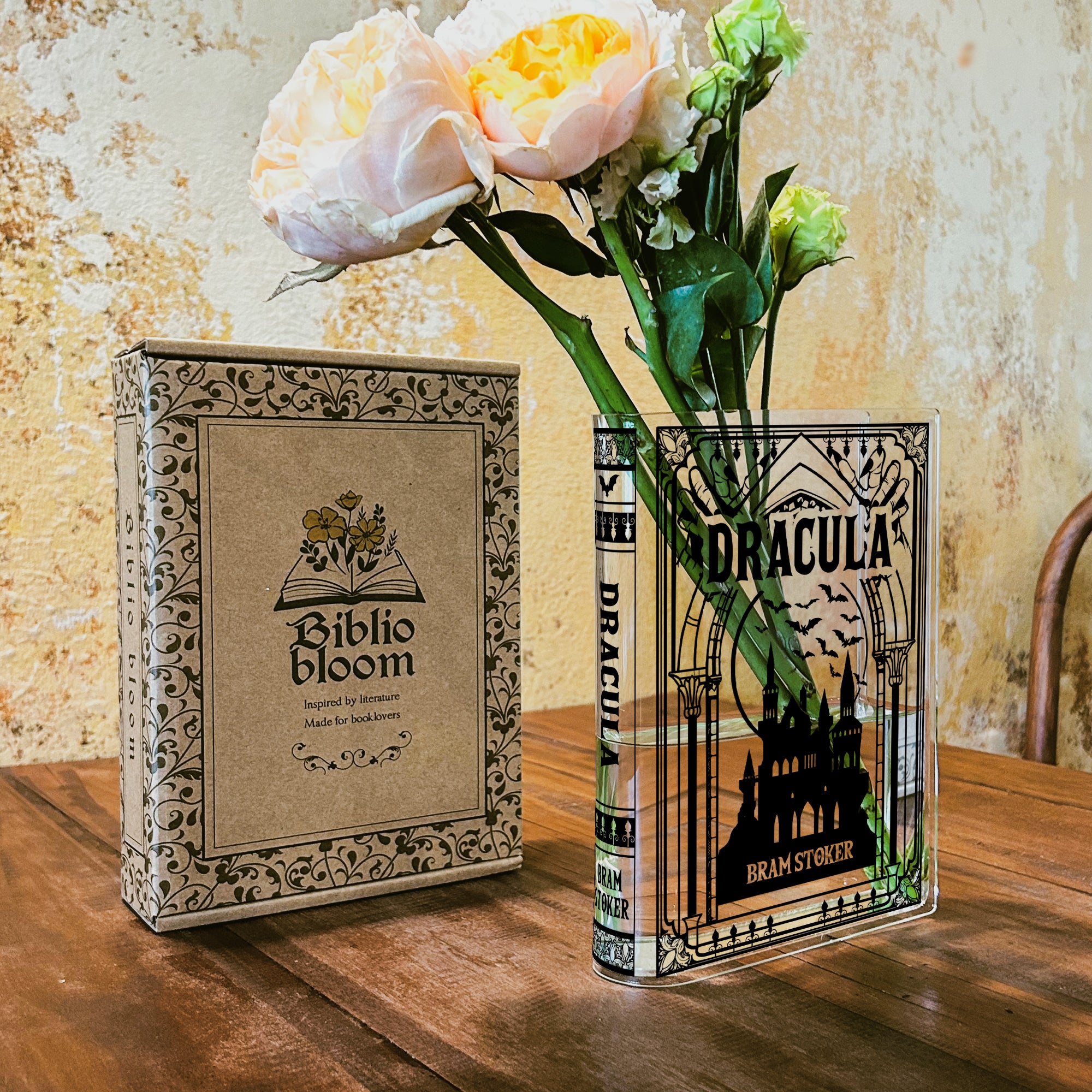 Dracula Acrylic Book Vase - Black