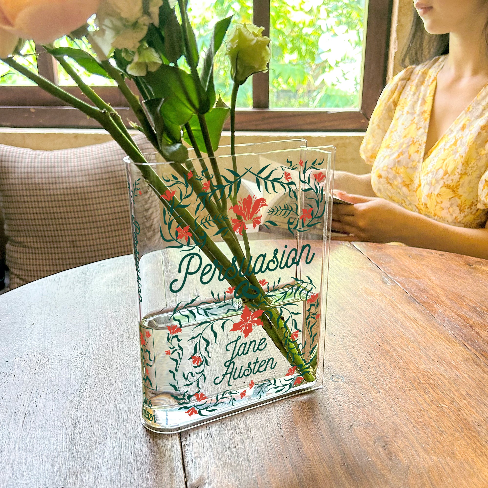 Persuasion Acrylic Book Vase - II