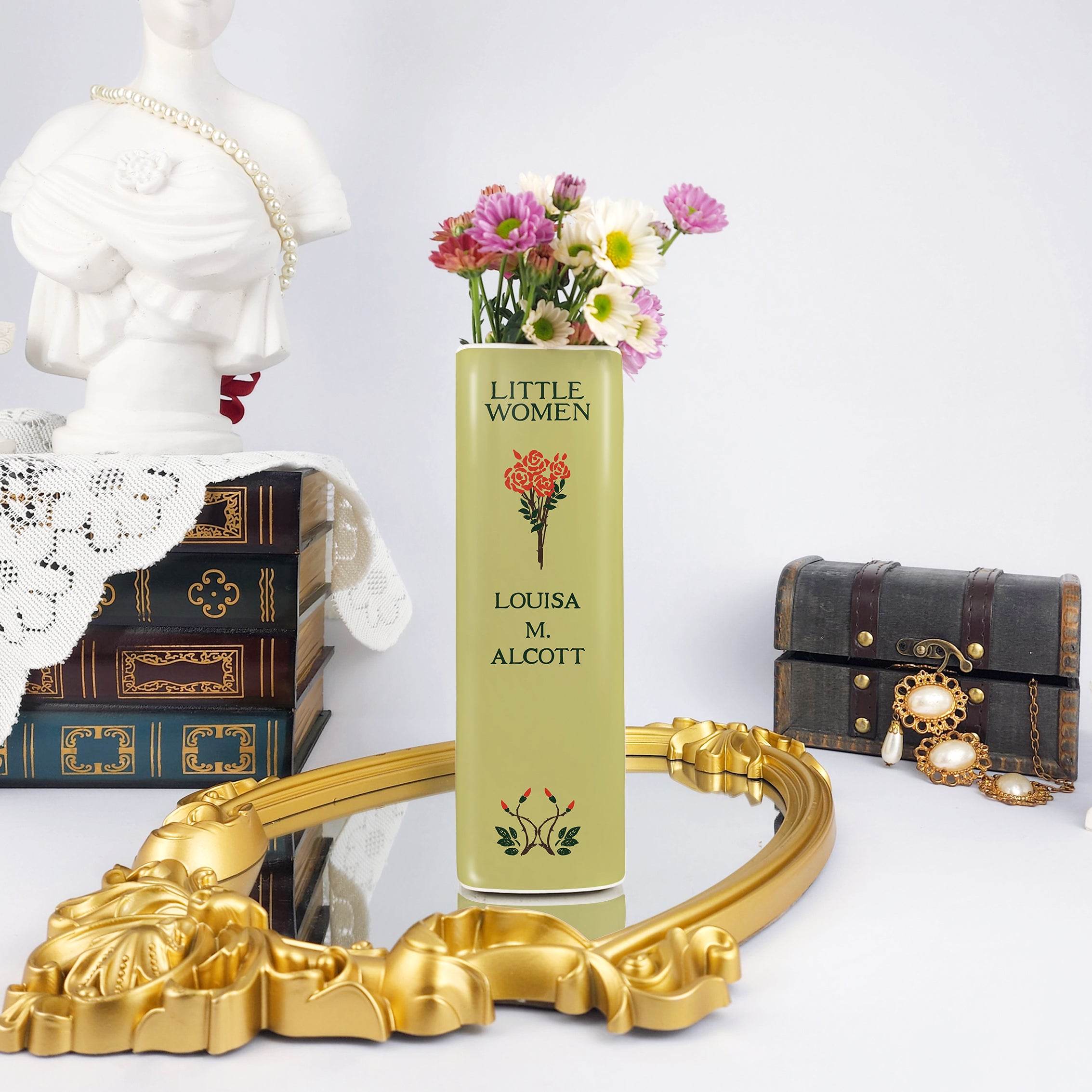 Little Women Ceramic Book Vase - Large