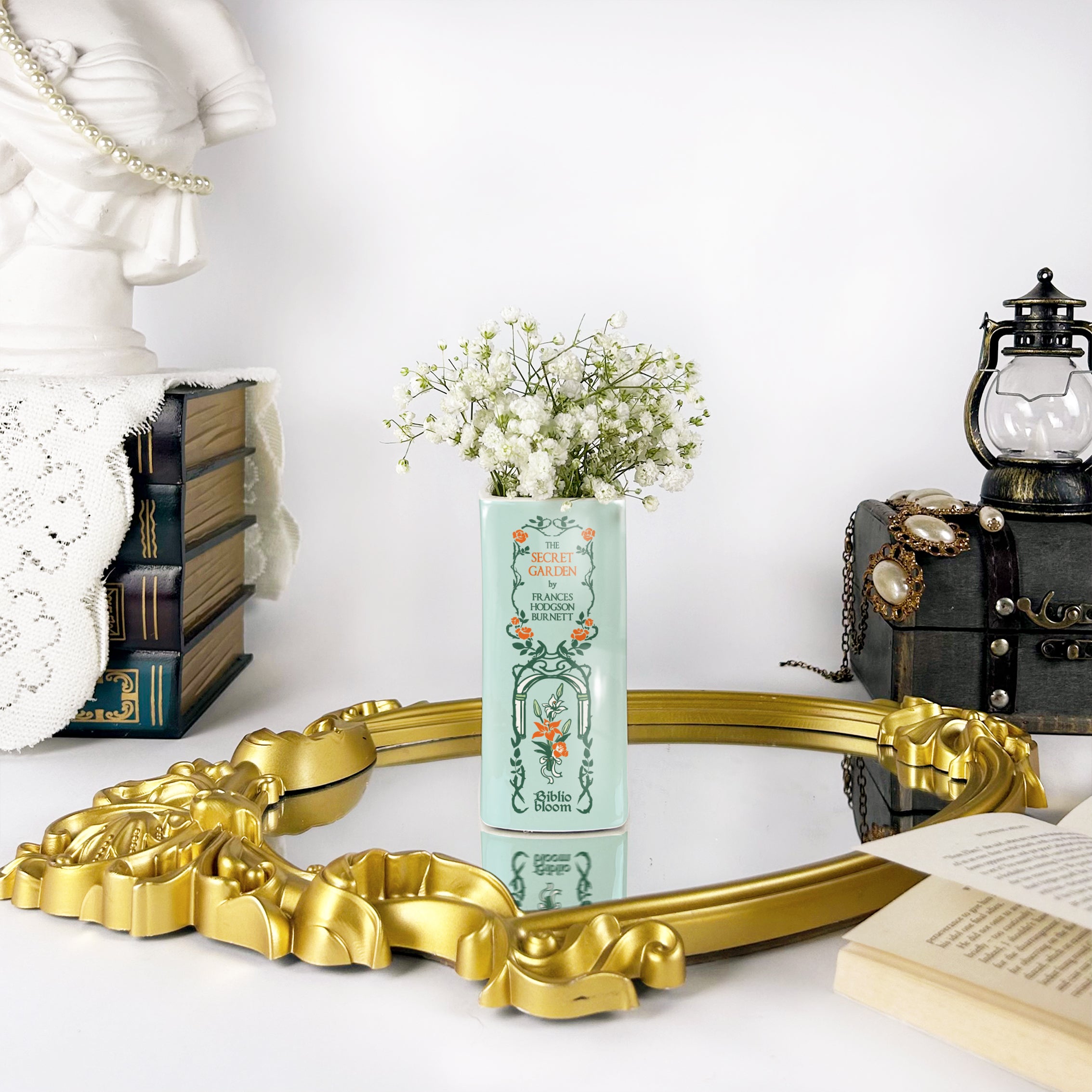 The Secret Garden Ceramic Book Vase - Small