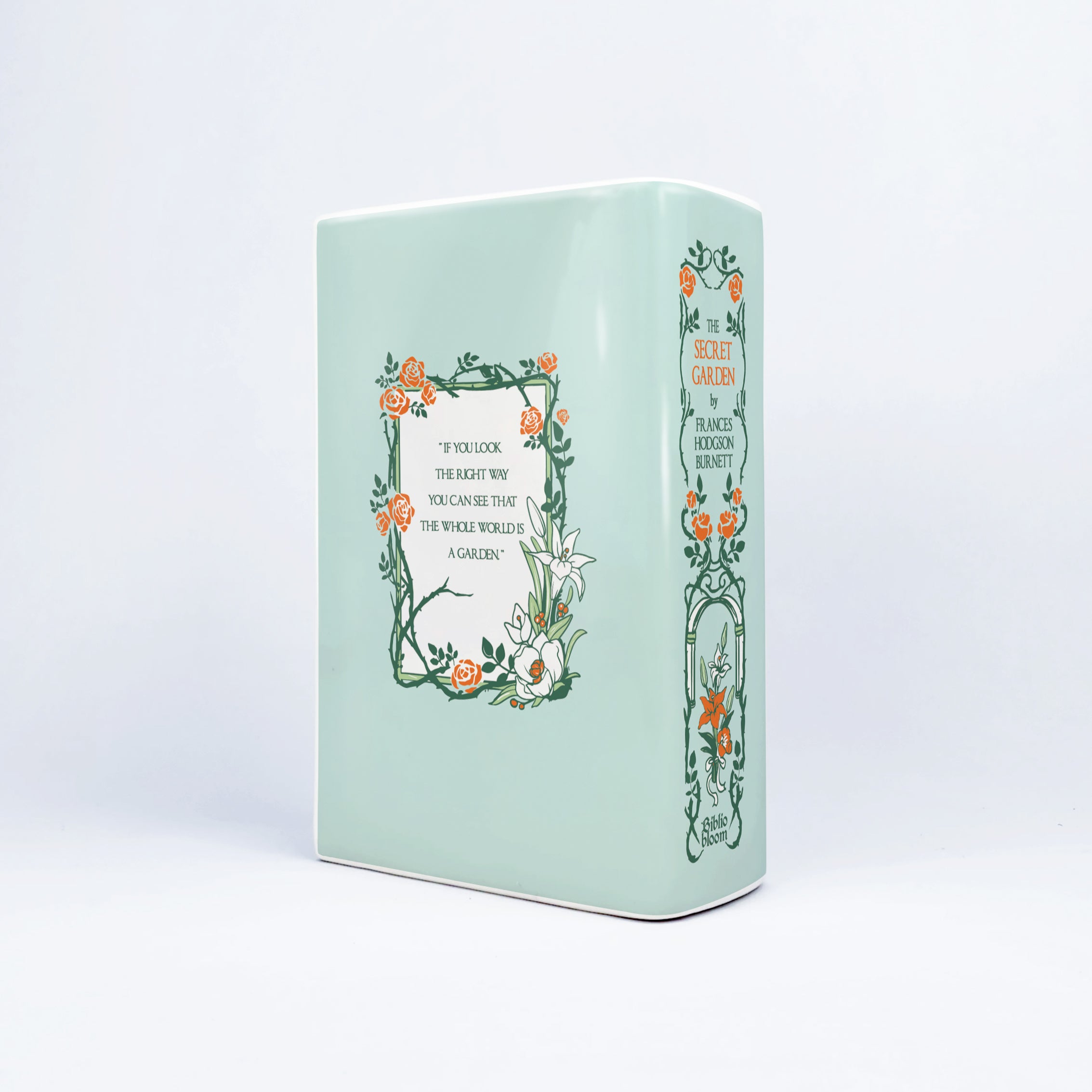 The Secret Garden Ceramic Book Vase - Large