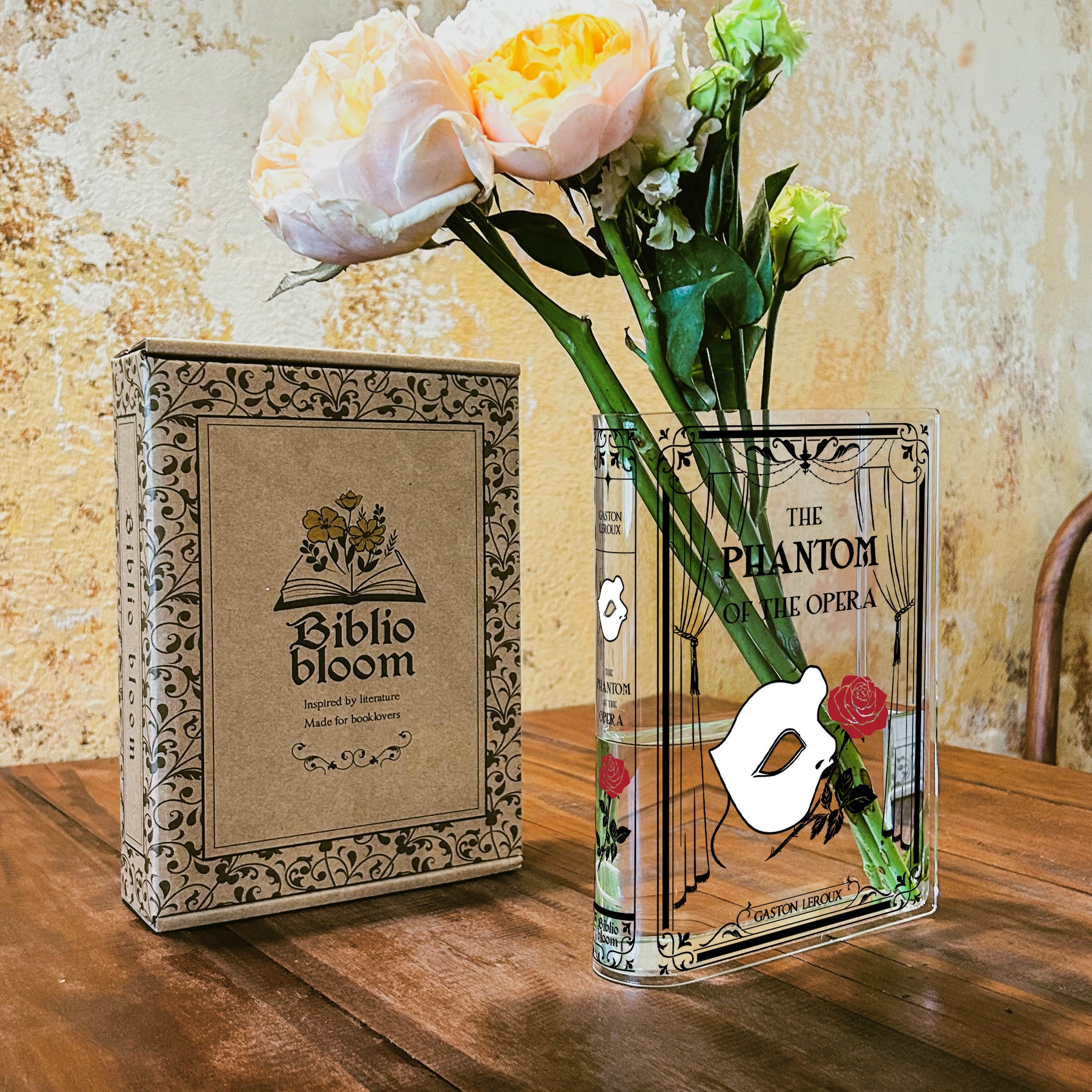 The Phantom of the Opera Acrylic Book Vase