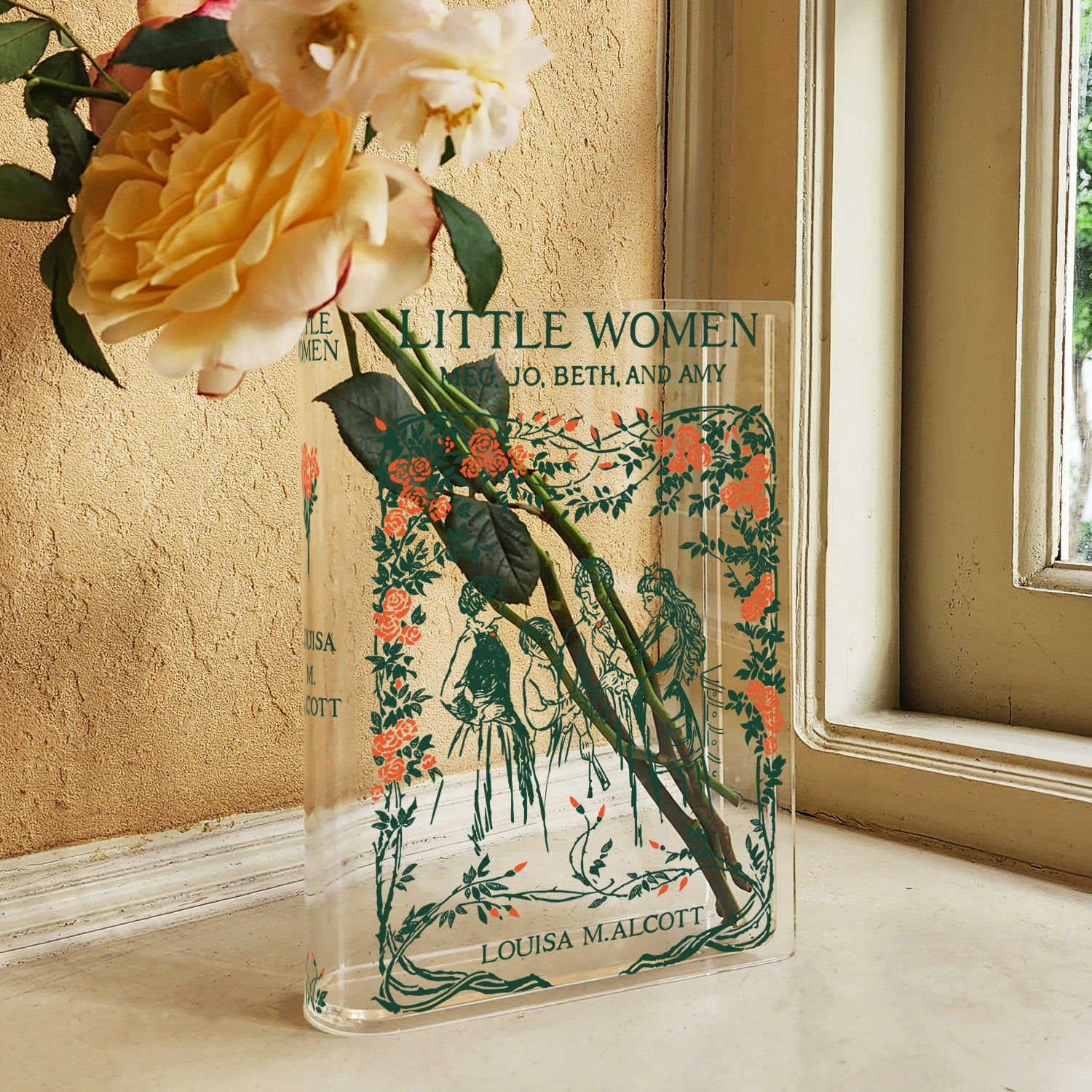 Little Women Acrylic Book Vase