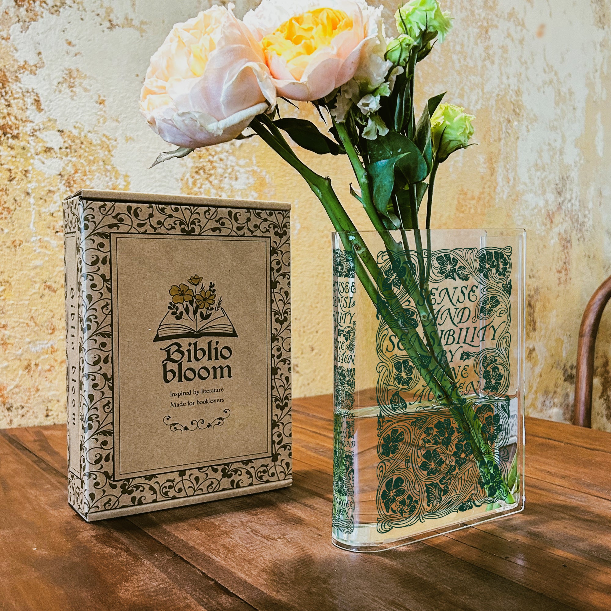 Sense and Sensibility Acrylic Book Vase
