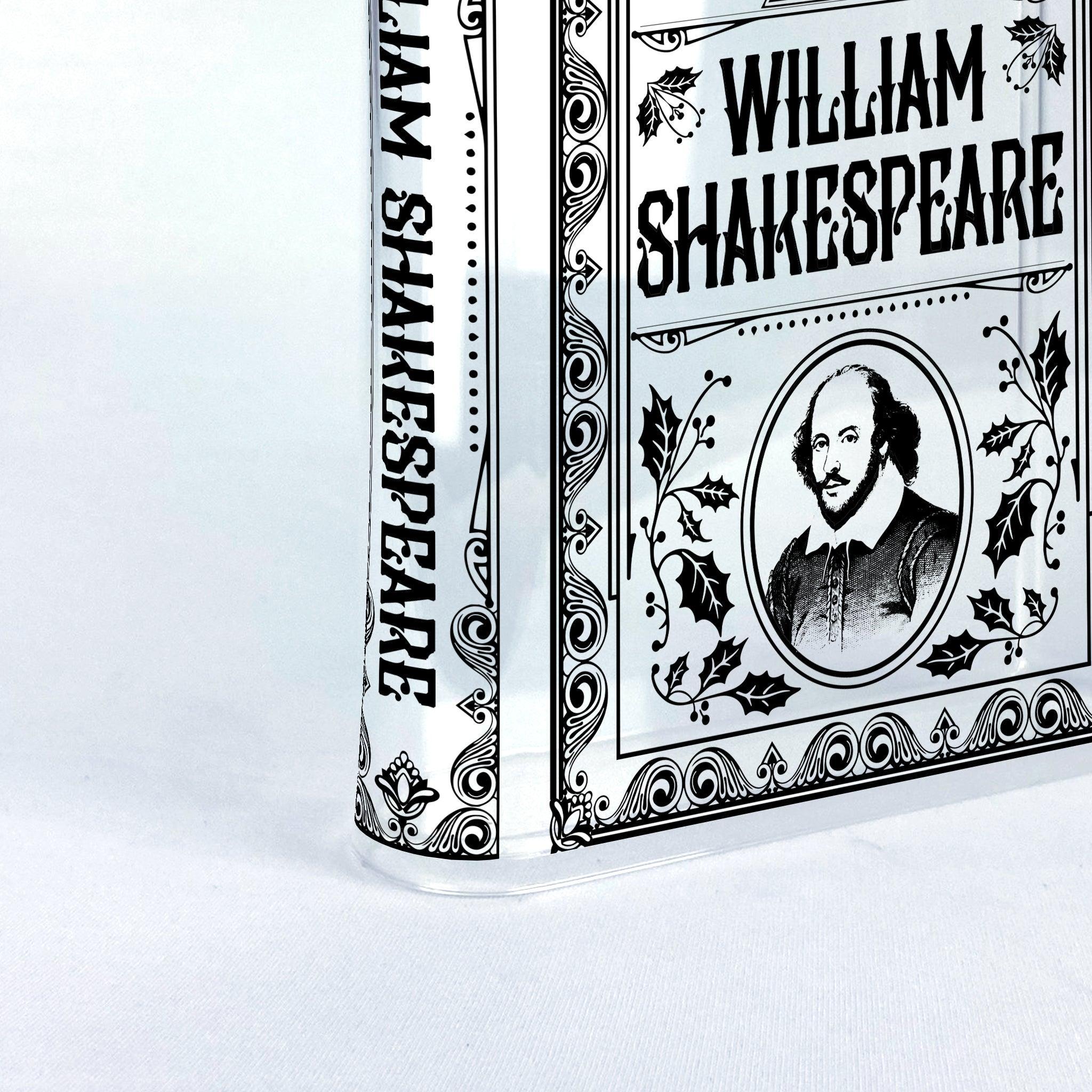 William Shakespeare Acrylic Book Vase