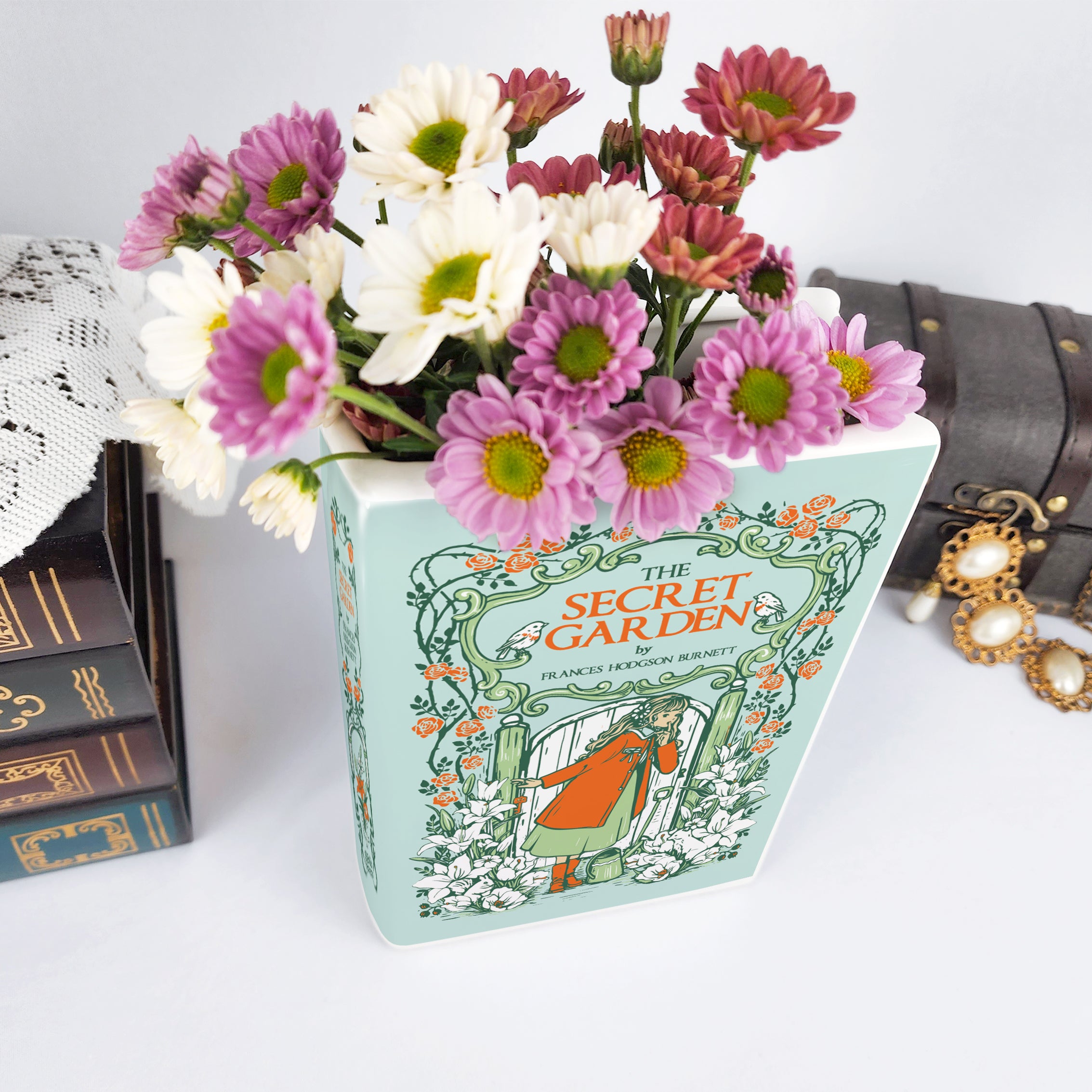 The Secret Garden Ceramic Book Vase - Large