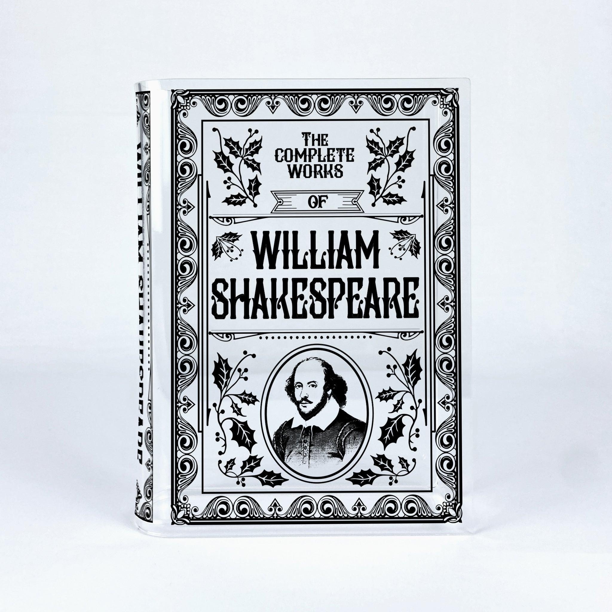 William Shakespeare Acrylic Book Vase