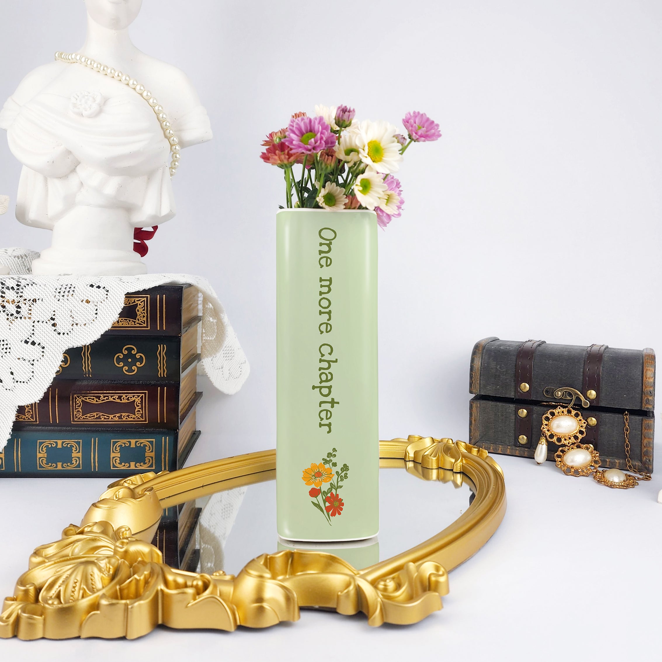 Just One More Chapter Ceramic Book Vase - Large