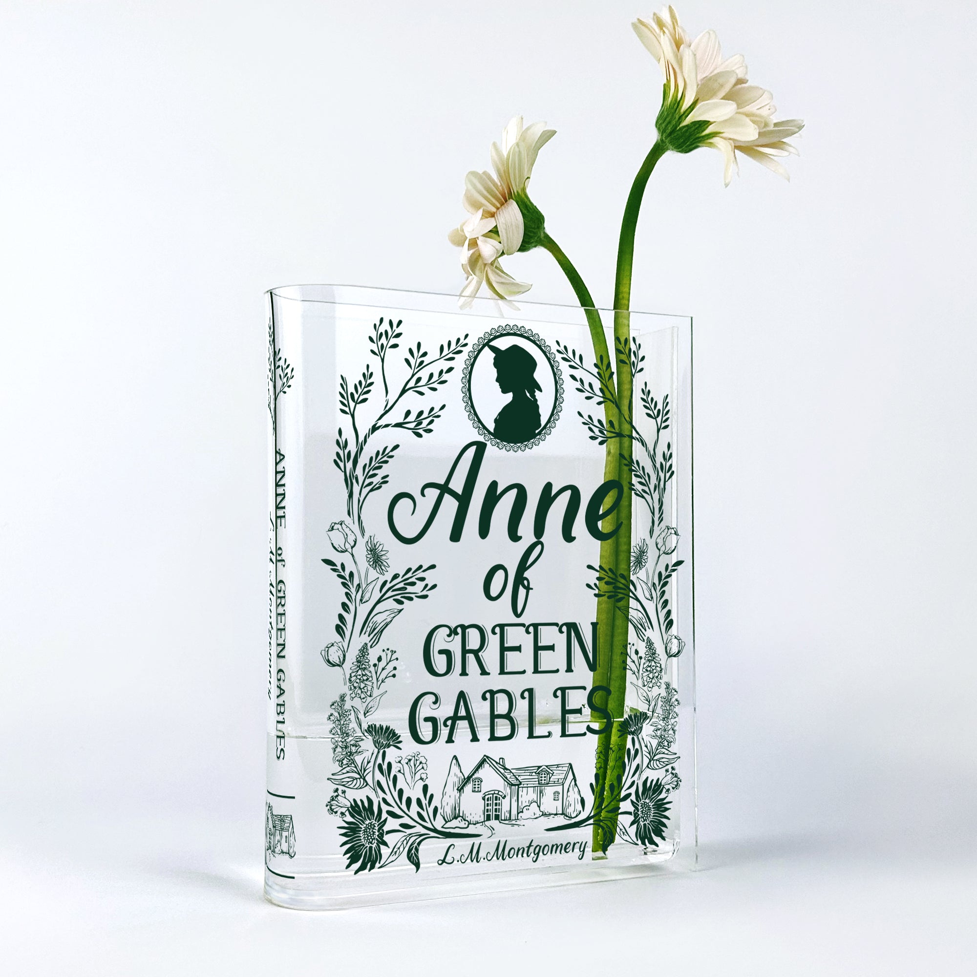 Anne of Green Gables Acrylic Book Vase - Green