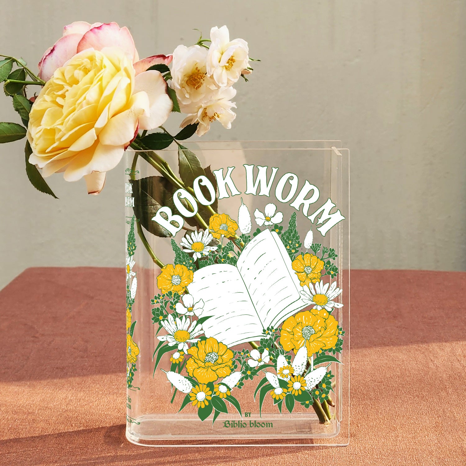 Bookworm Acrylic Book Vase