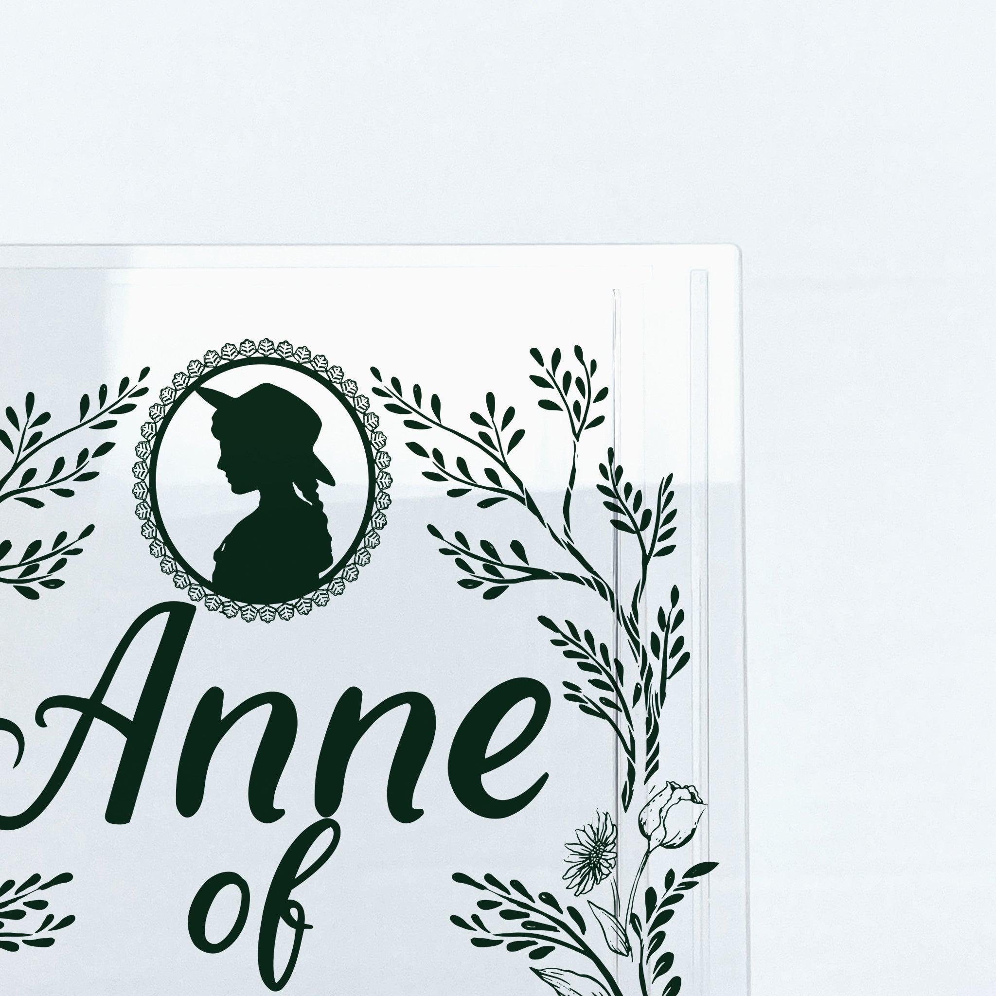 Anne of Green Gables Acrylic Book Vase - Green