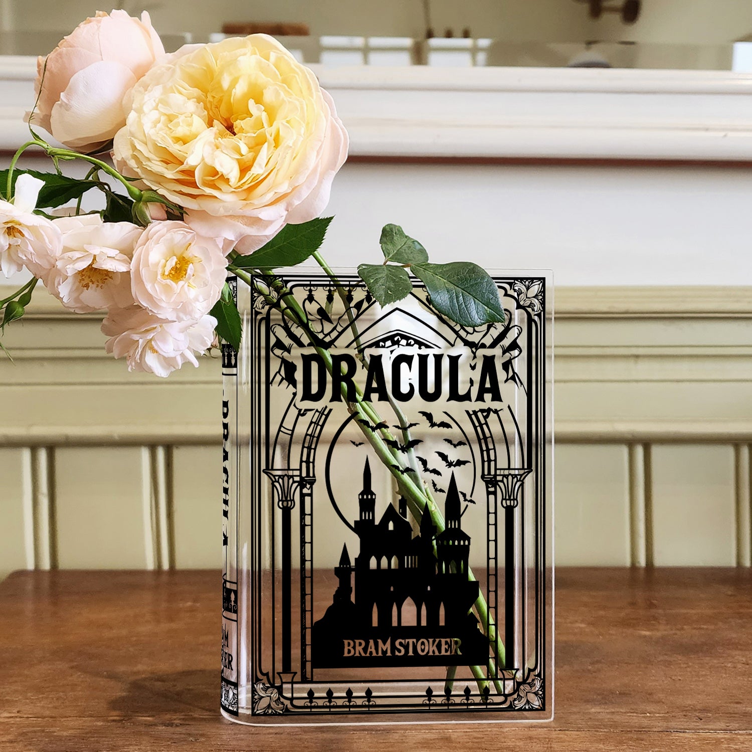 Dracula Acrylic Book Vase - Black