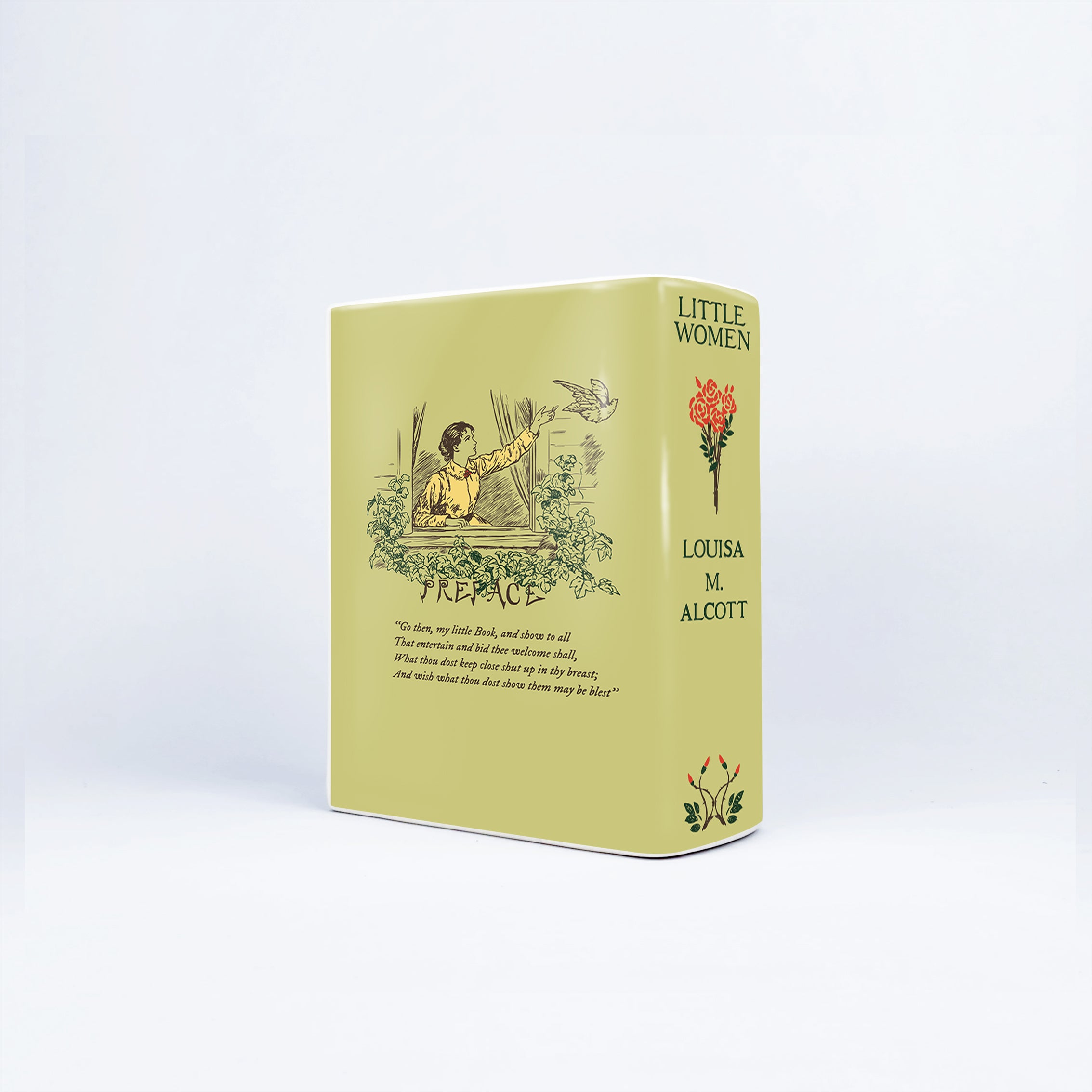 Little Women Ceramic Book Vase - Small