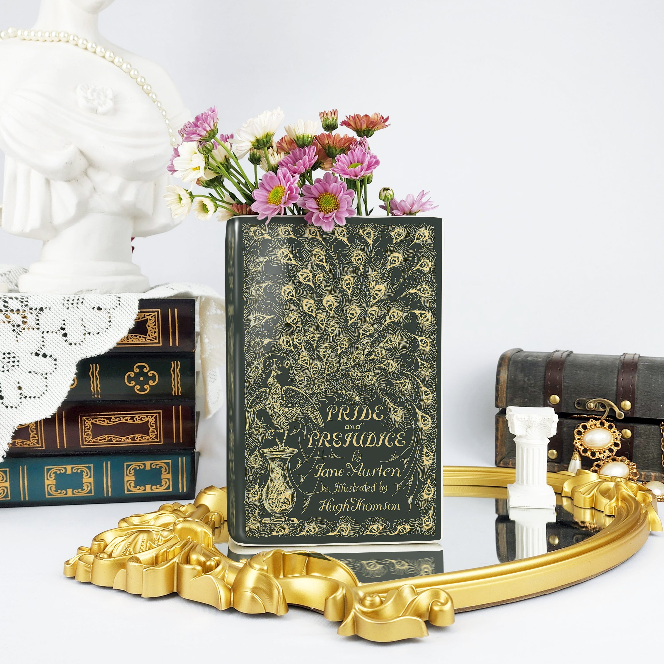 Pride and Prejudice Ceramic Book Vase - Large