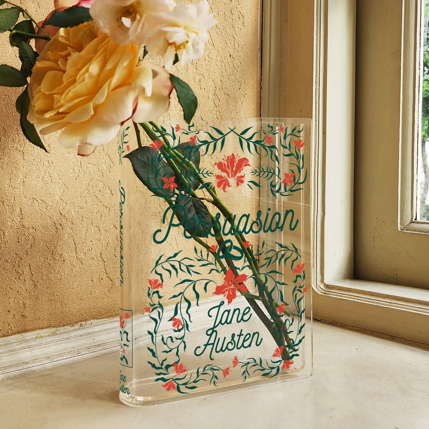 Persuasion Acrylic Book Vase - II