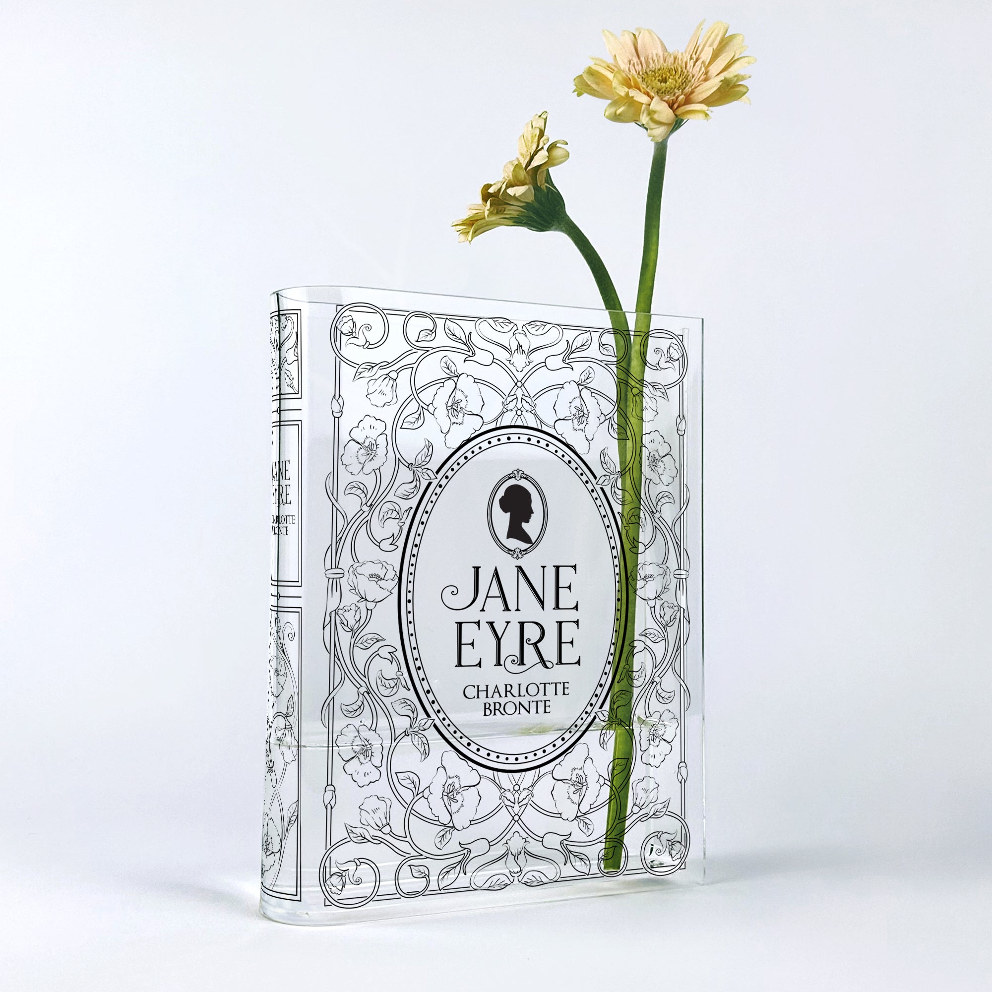 Jane Eyre Acrylic Book Vase - Black