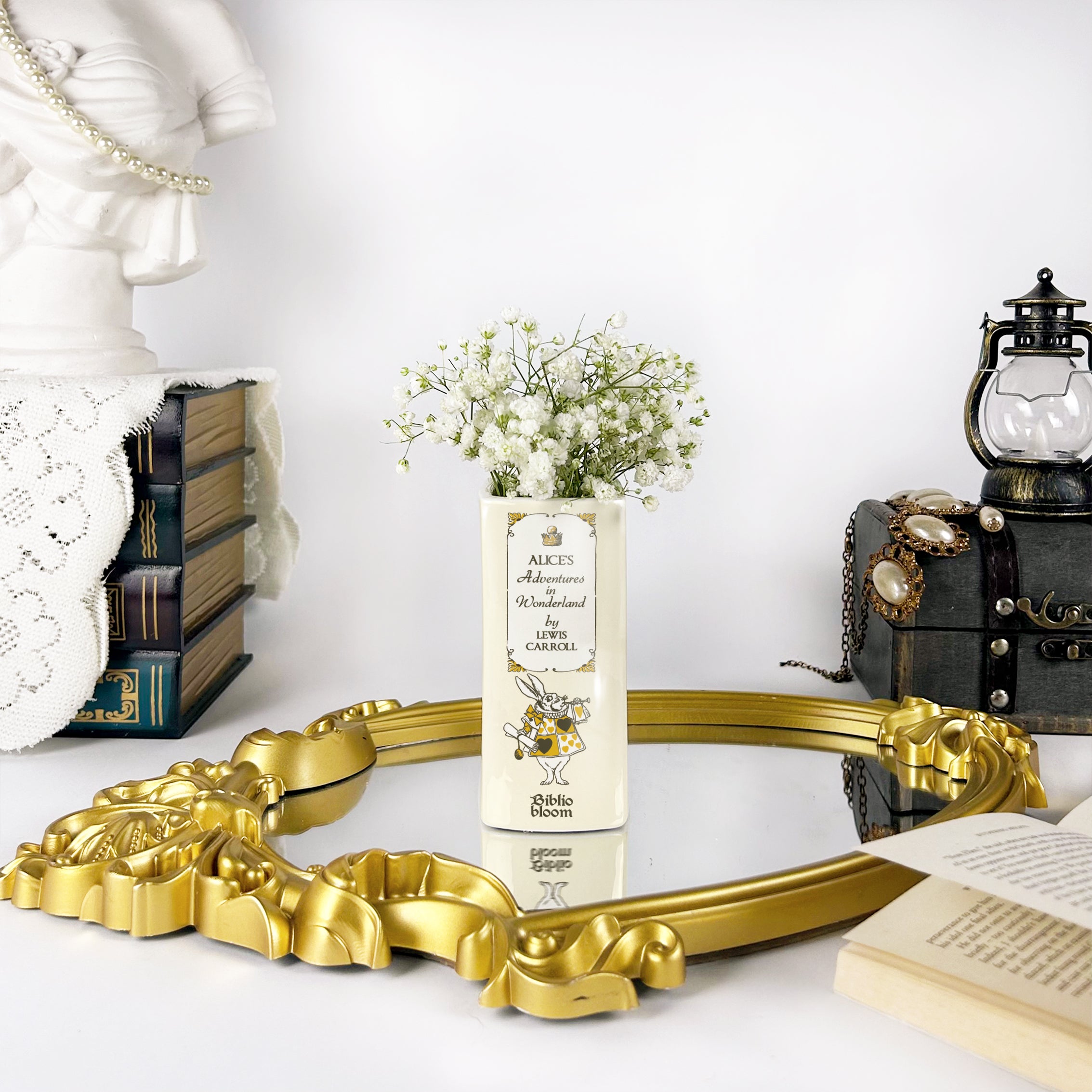 Alice in Wonderland Ceramic Book Vase II - Small